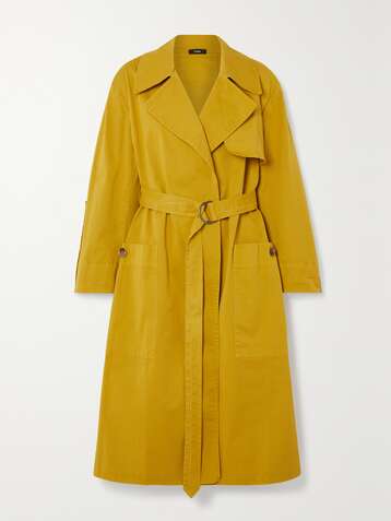yellow wrap coat