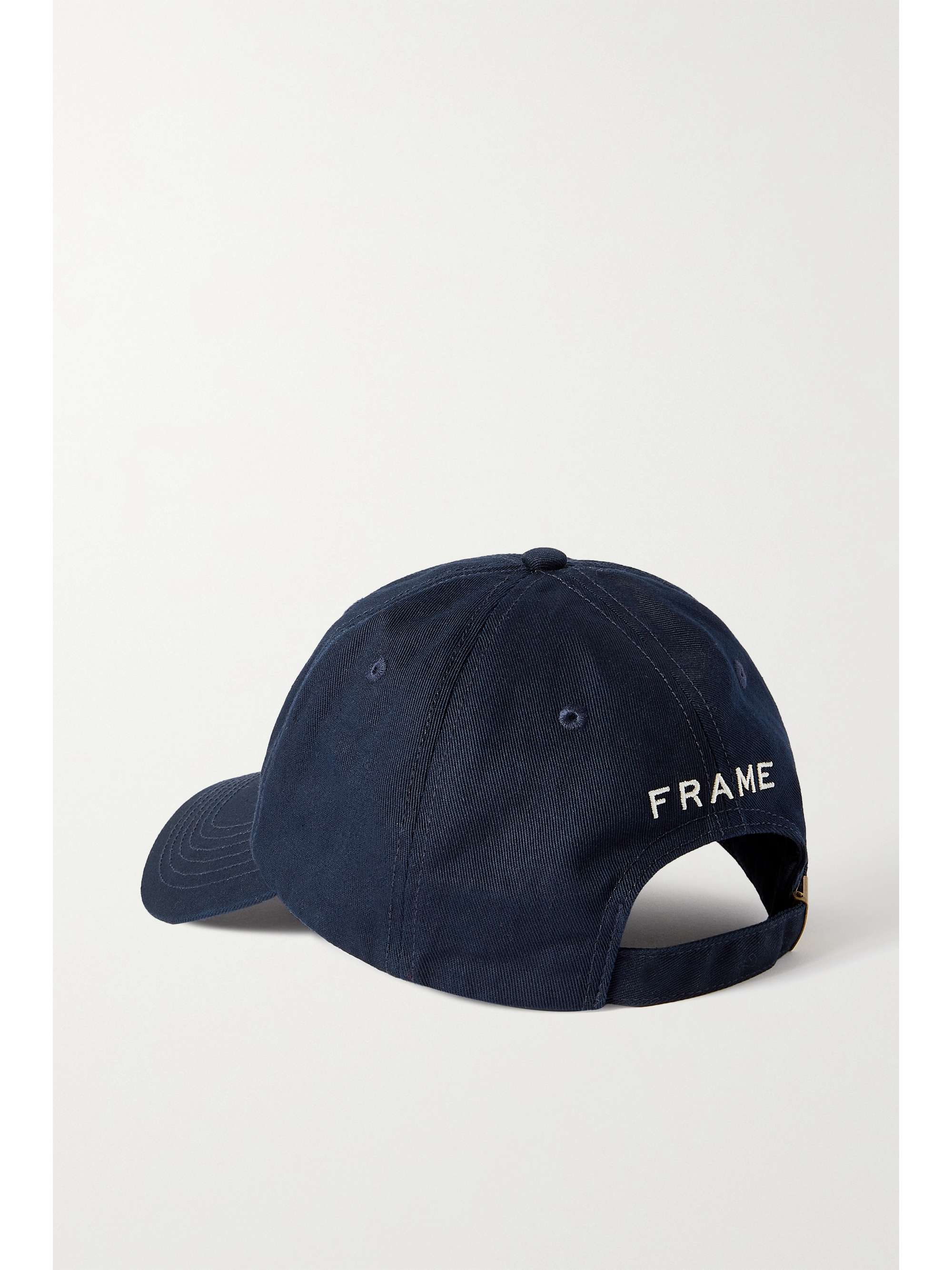 Navy + Ritz Paris embroidered cottoncanvas baseball cap FRAME NET