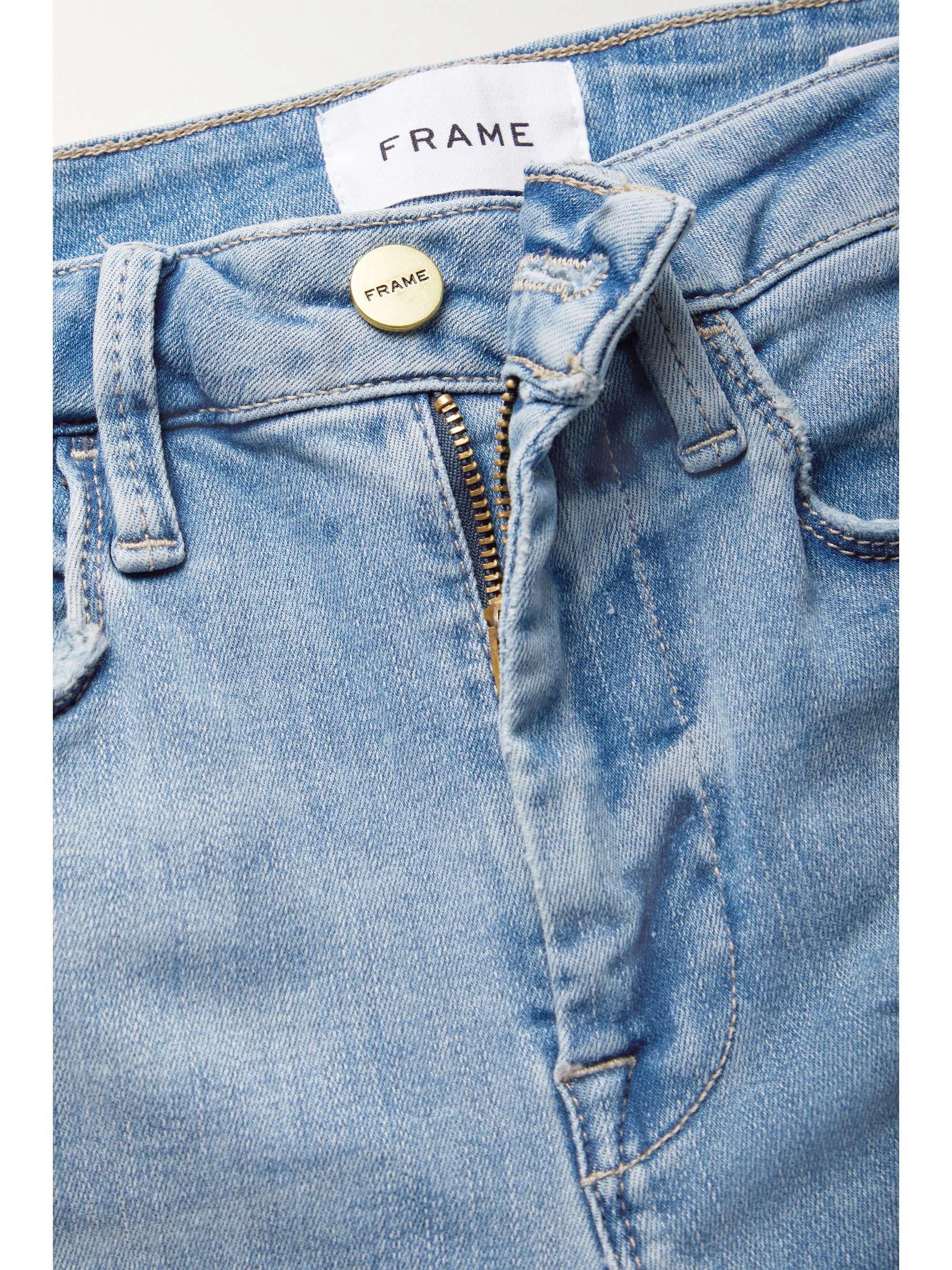 Flare high-rise organic jeans | FRAME 