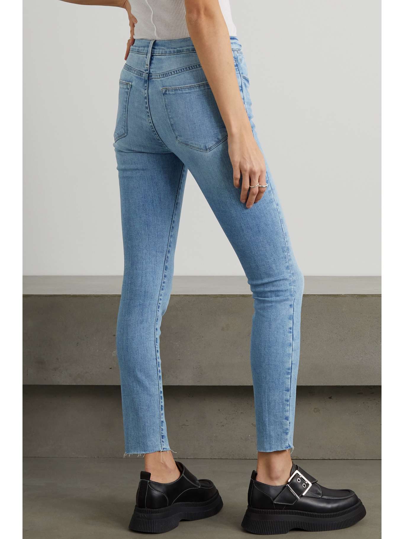 FRAME Le High organic skinny jeans NETAPORTER