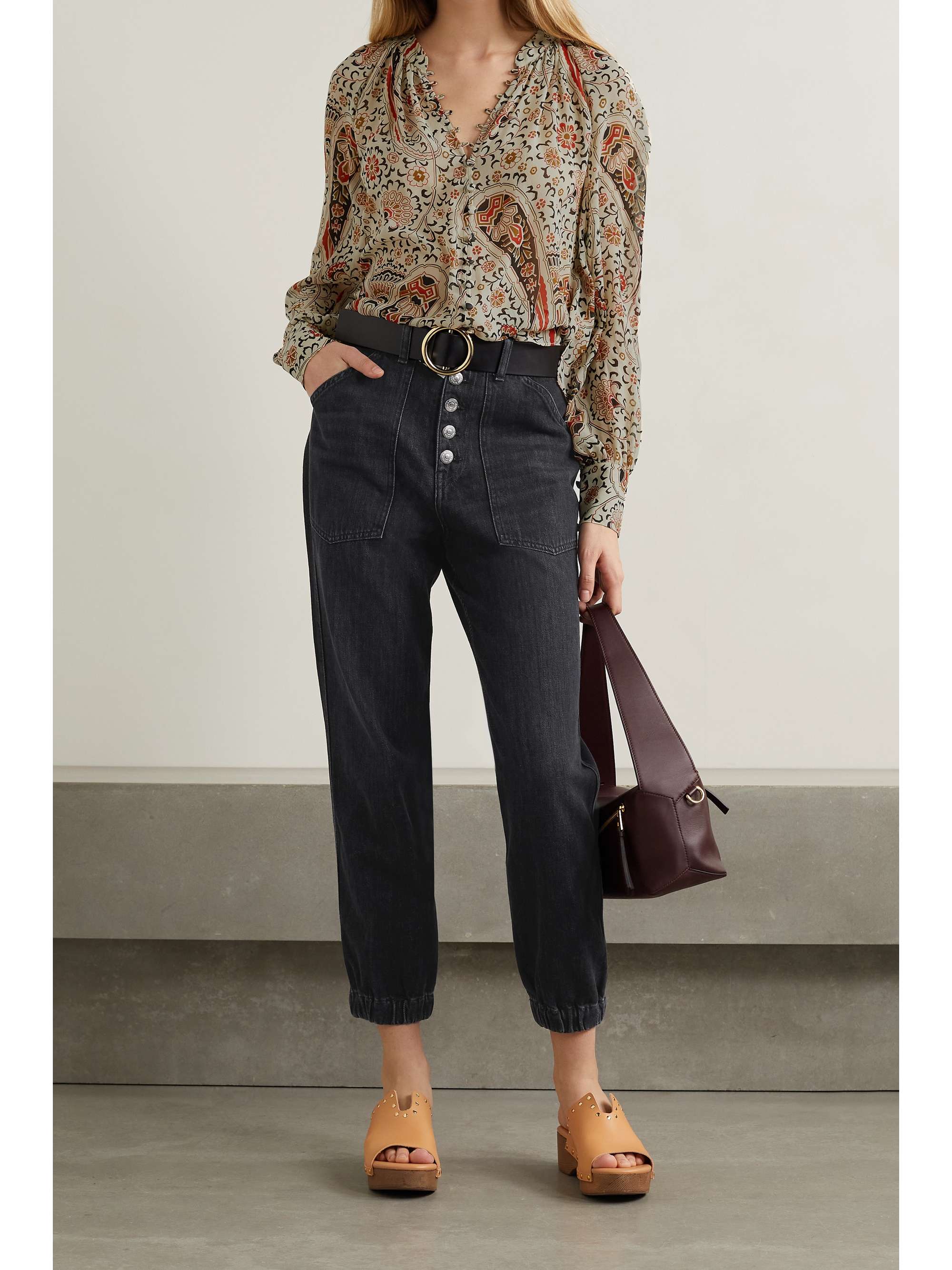 VERONICA BEARD Bolton high-rise tapered jeans