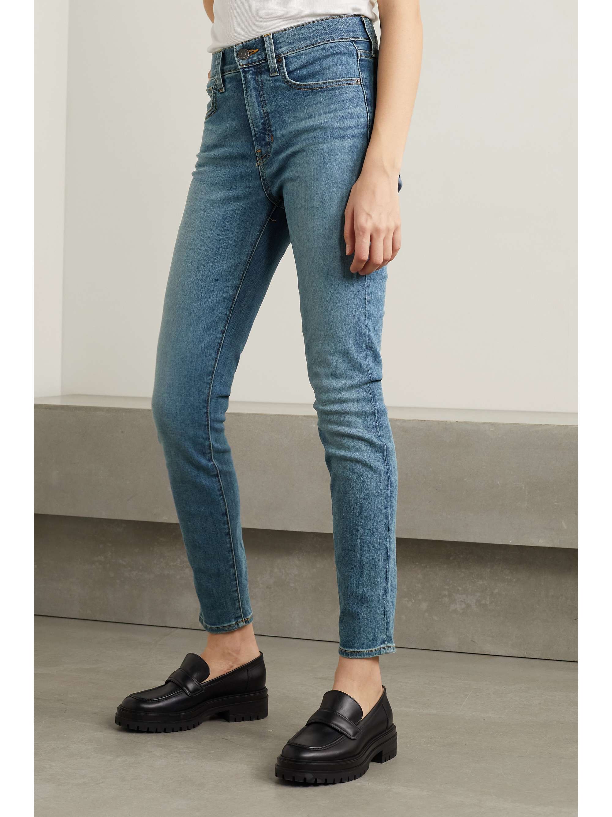 Mid denim Debbie high-rise skinny jeans 
