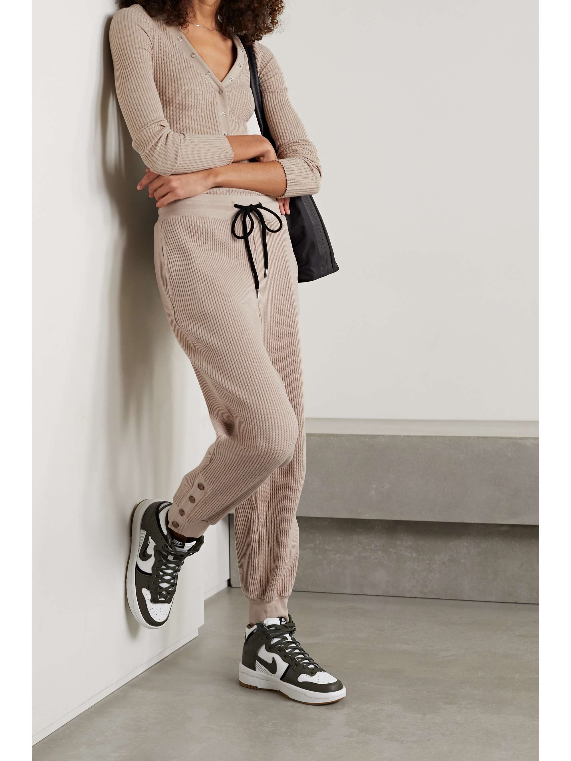 waffle track pants