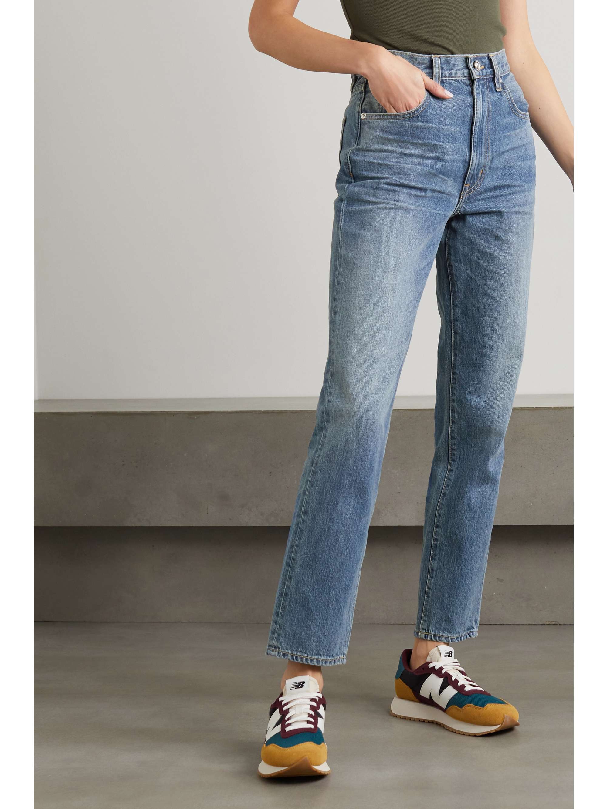 SLVRLAKE Sierra high-rise straight leg jeans