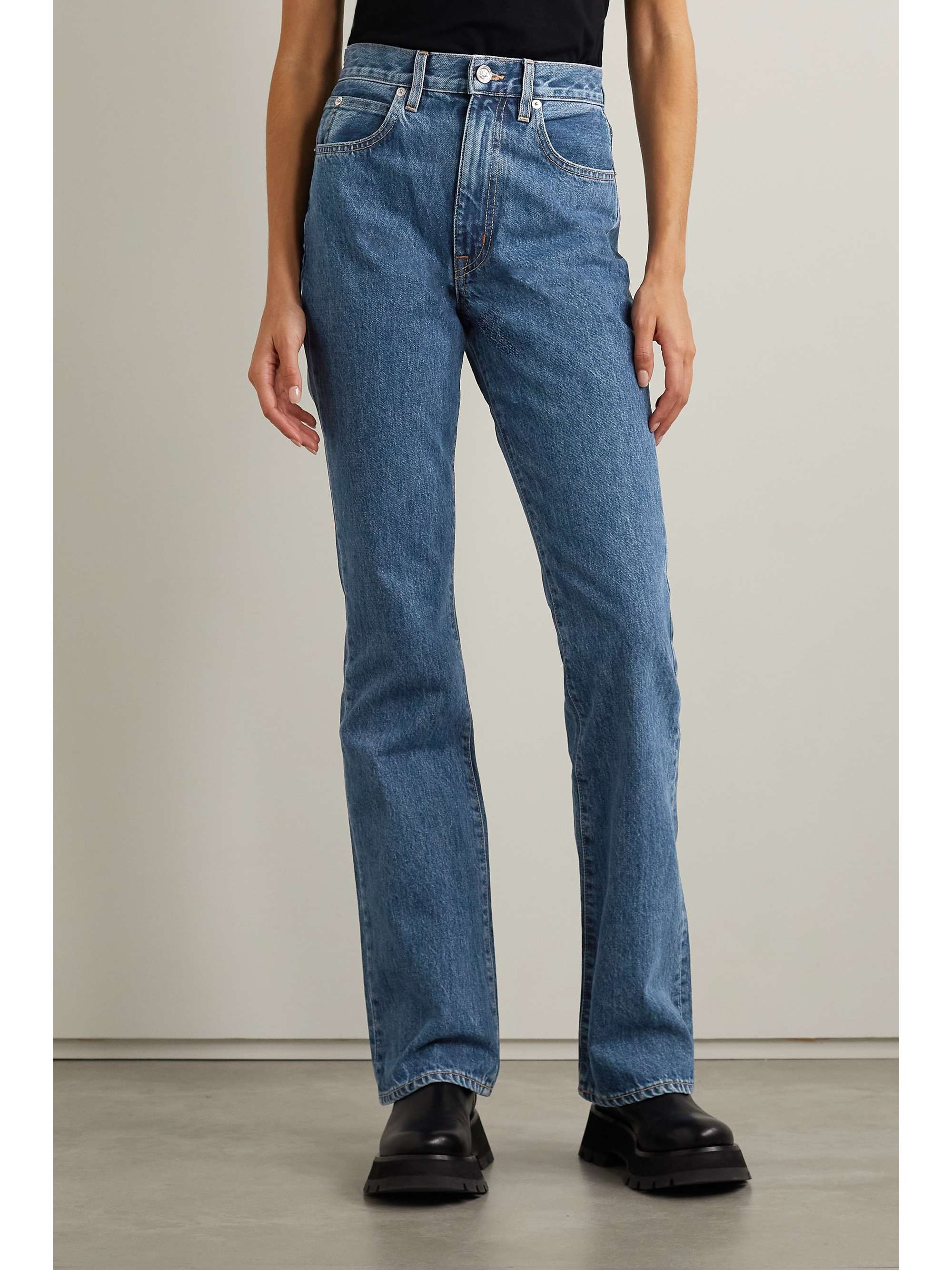 SLVRLAKE Charlotte high-rise flared jeans | NET-A-PORTER