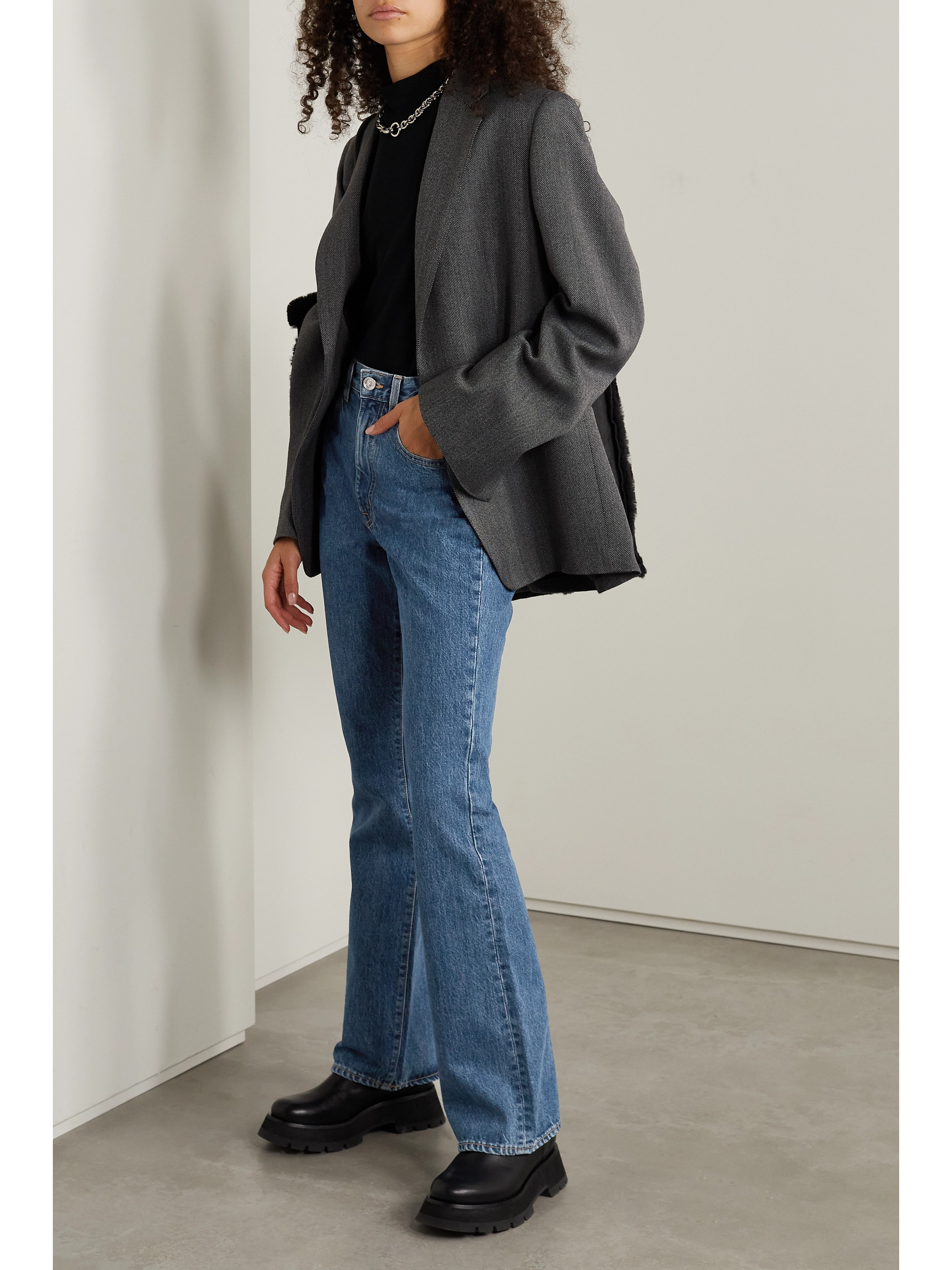 SLVRLAKE Charlotte high-rise flared jeans