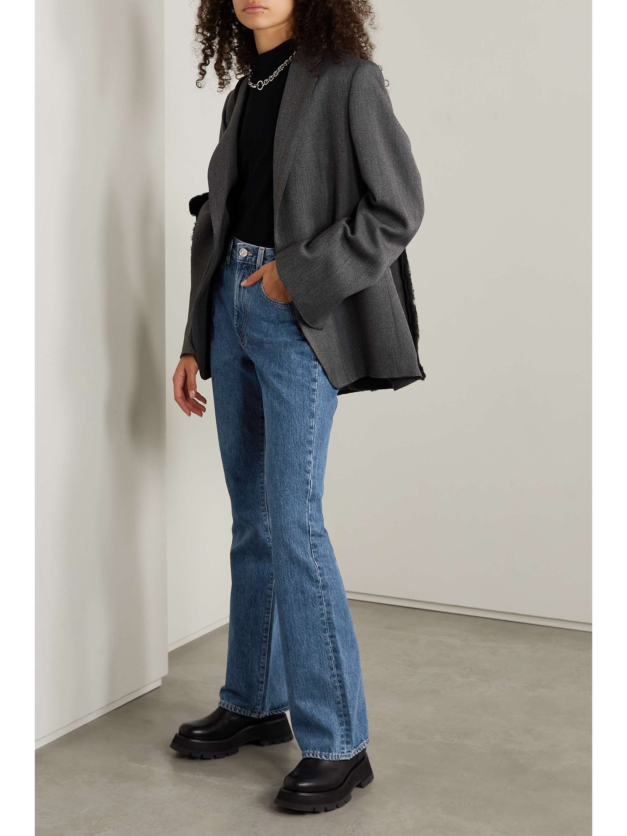 SLVRLAKE Charlotte high-rise flared jeans