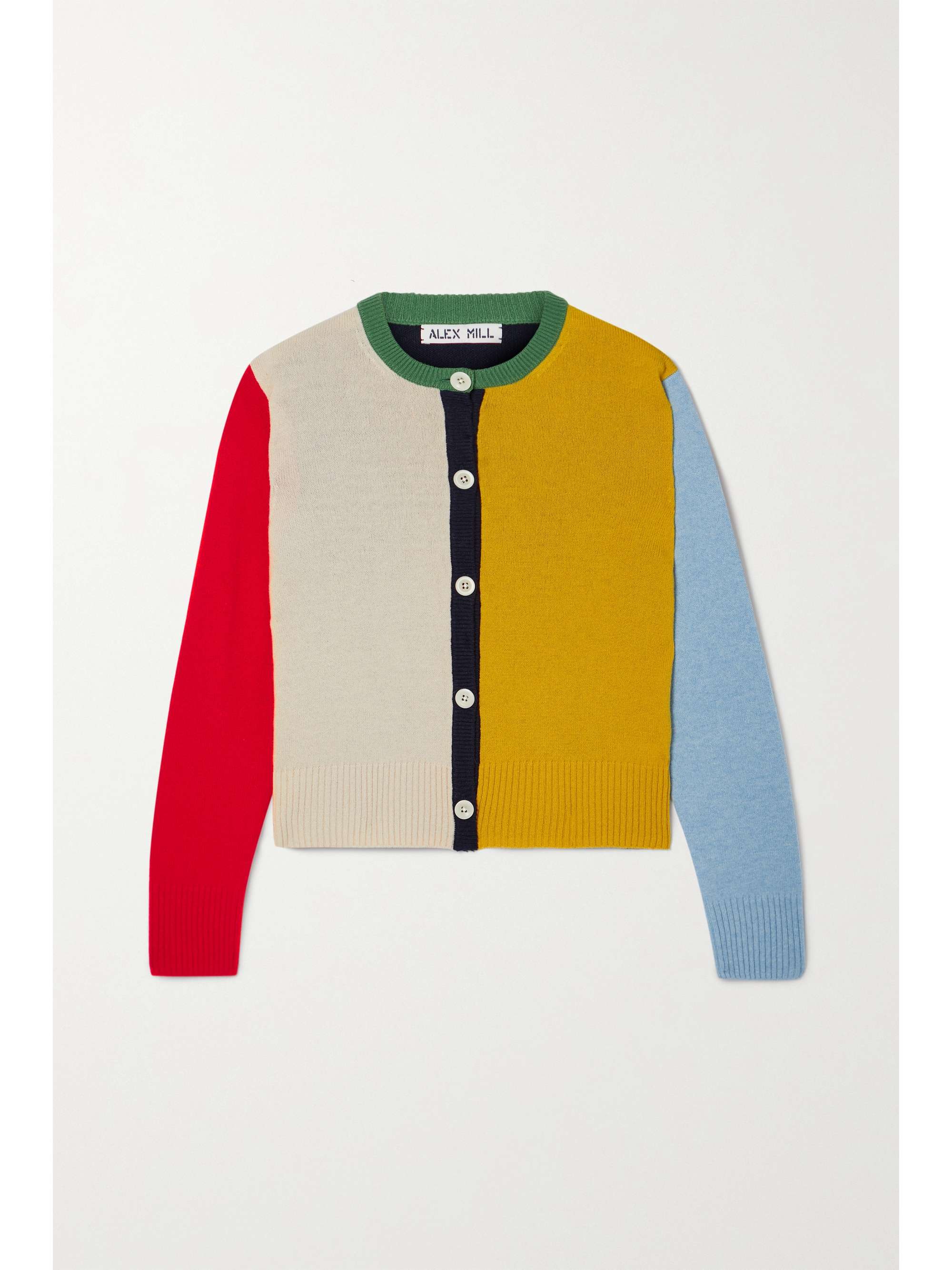 yellow wool cardigan