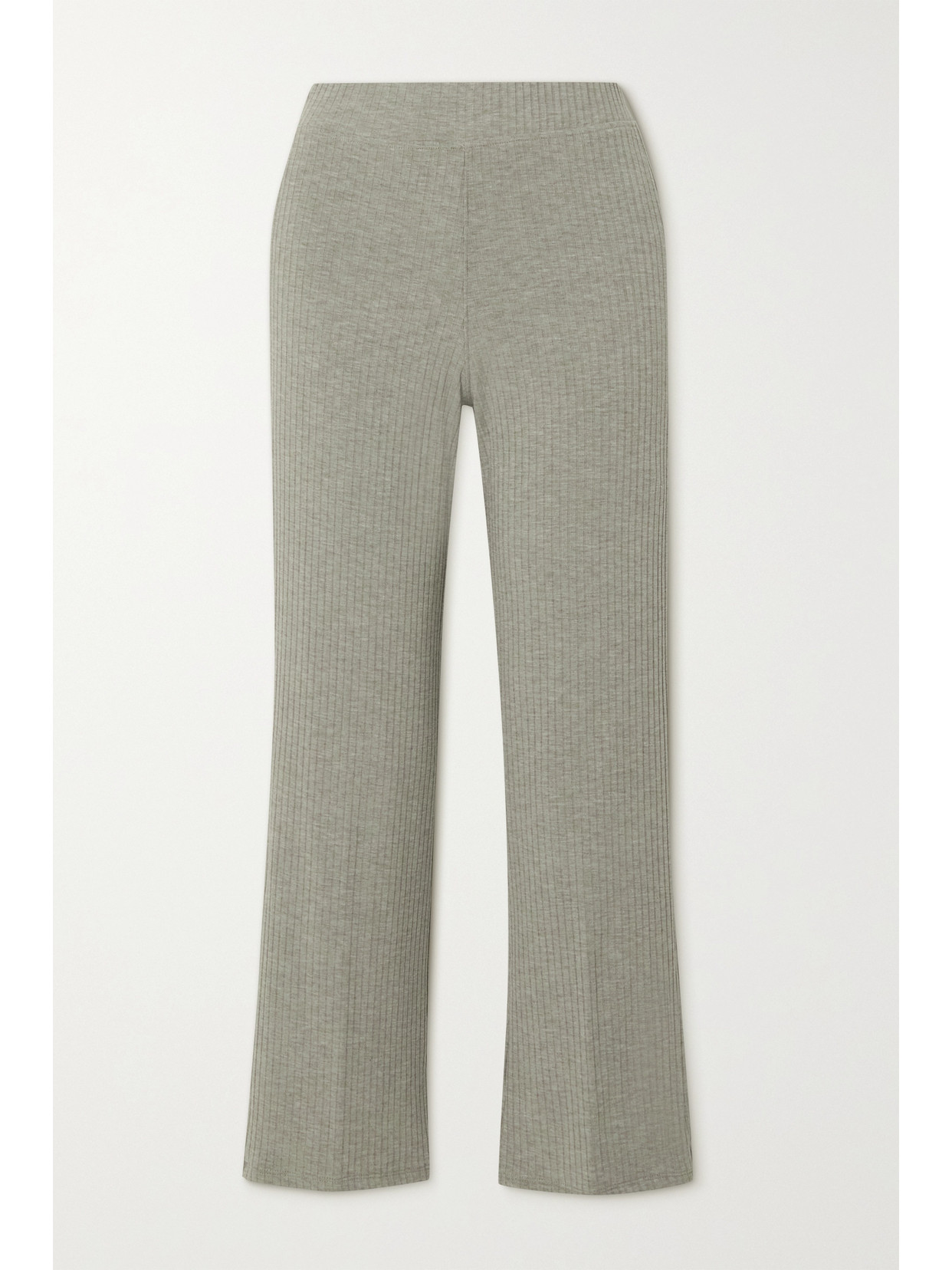 ATM Anthony Thomas Melillo Ribbed Stretch-modal Pants - Gray