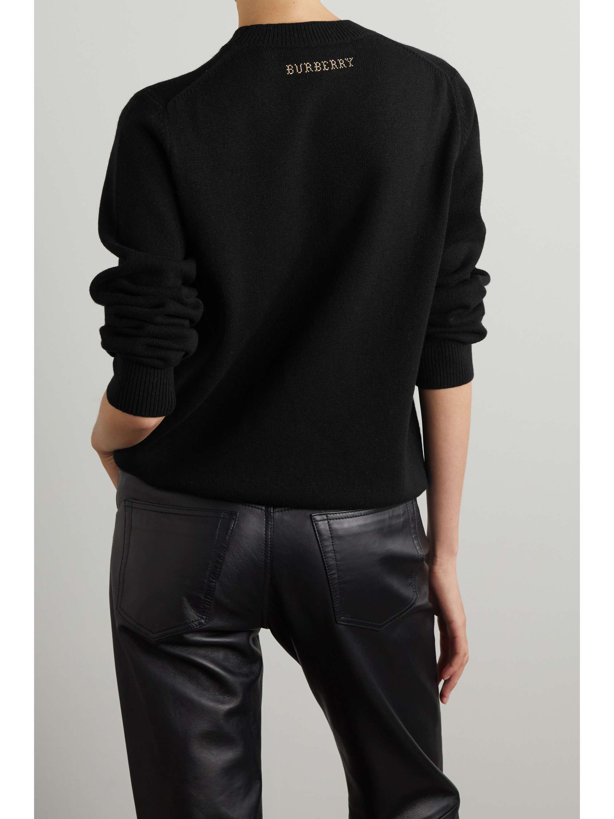 BURBERRY Intarsia wool-blend sweater