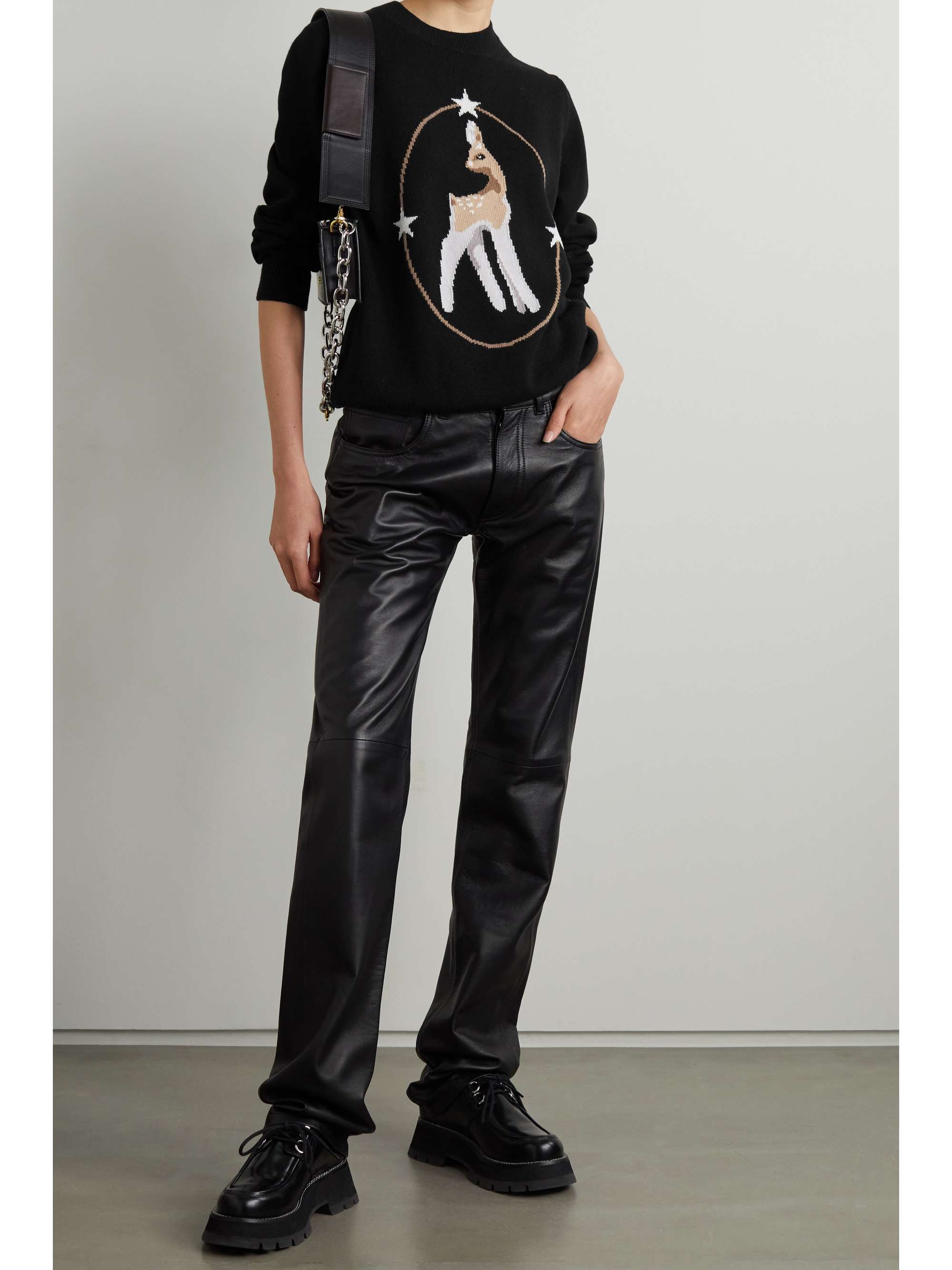 BURBERRY Intarsia wool-blend sweater
