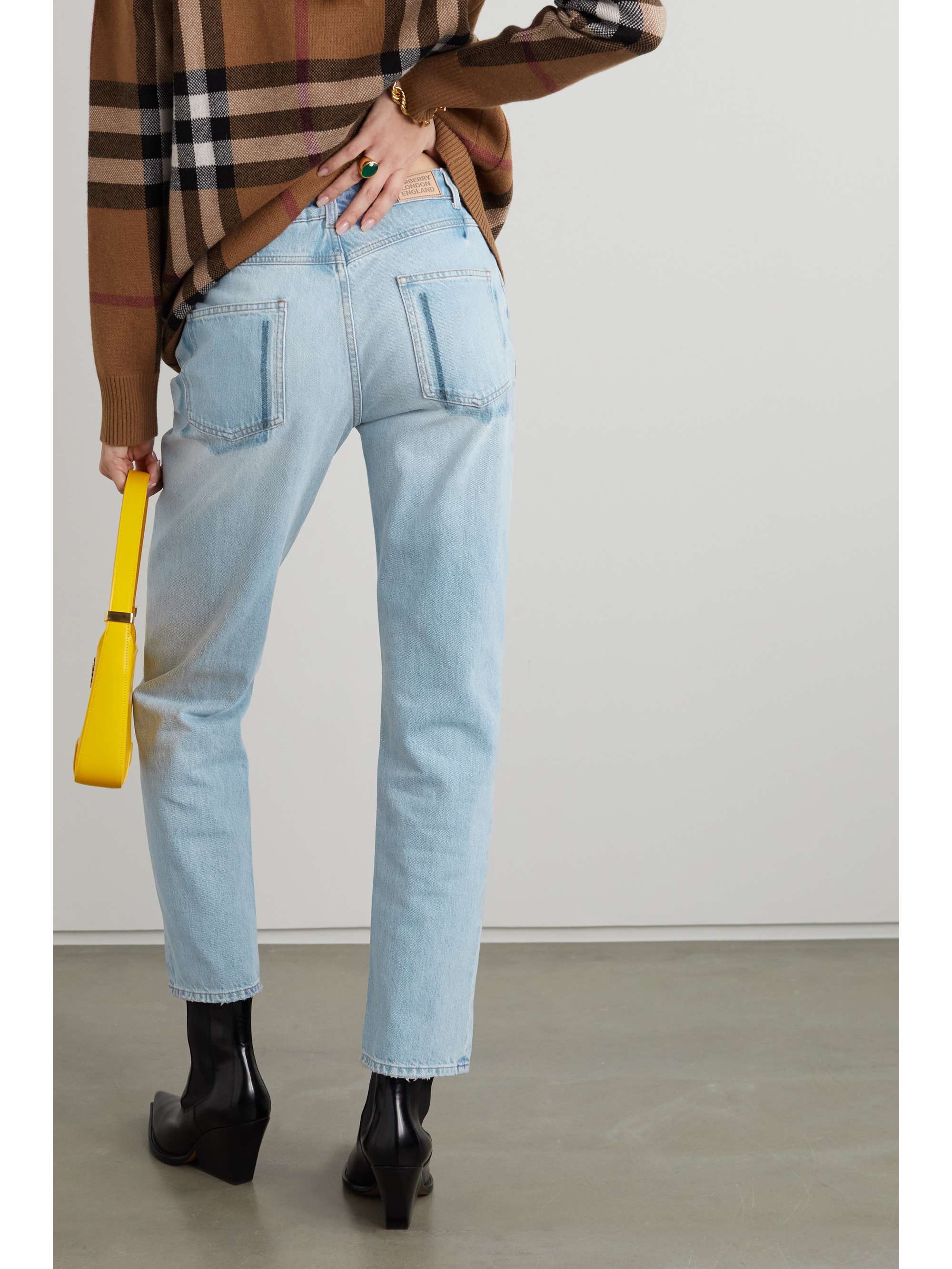 BURBERRY Mid-rise straight-leg jeans