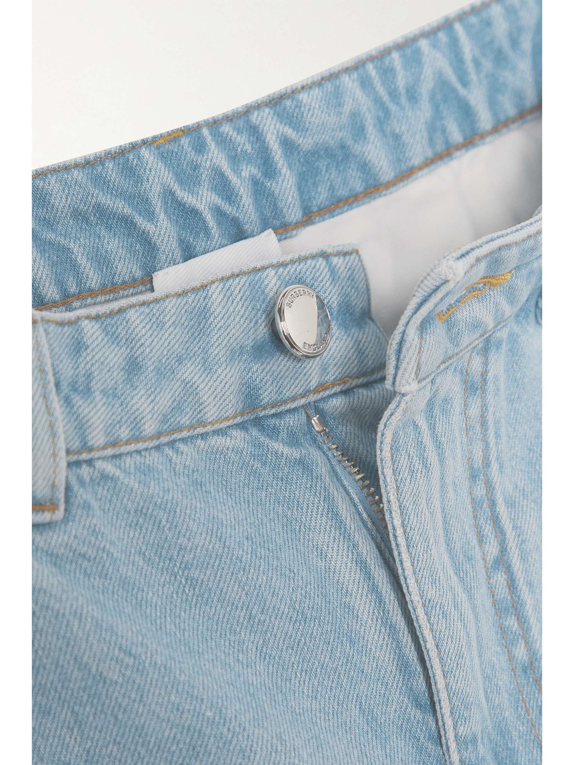 BURBERRY Mid-rise straight-leg jeans