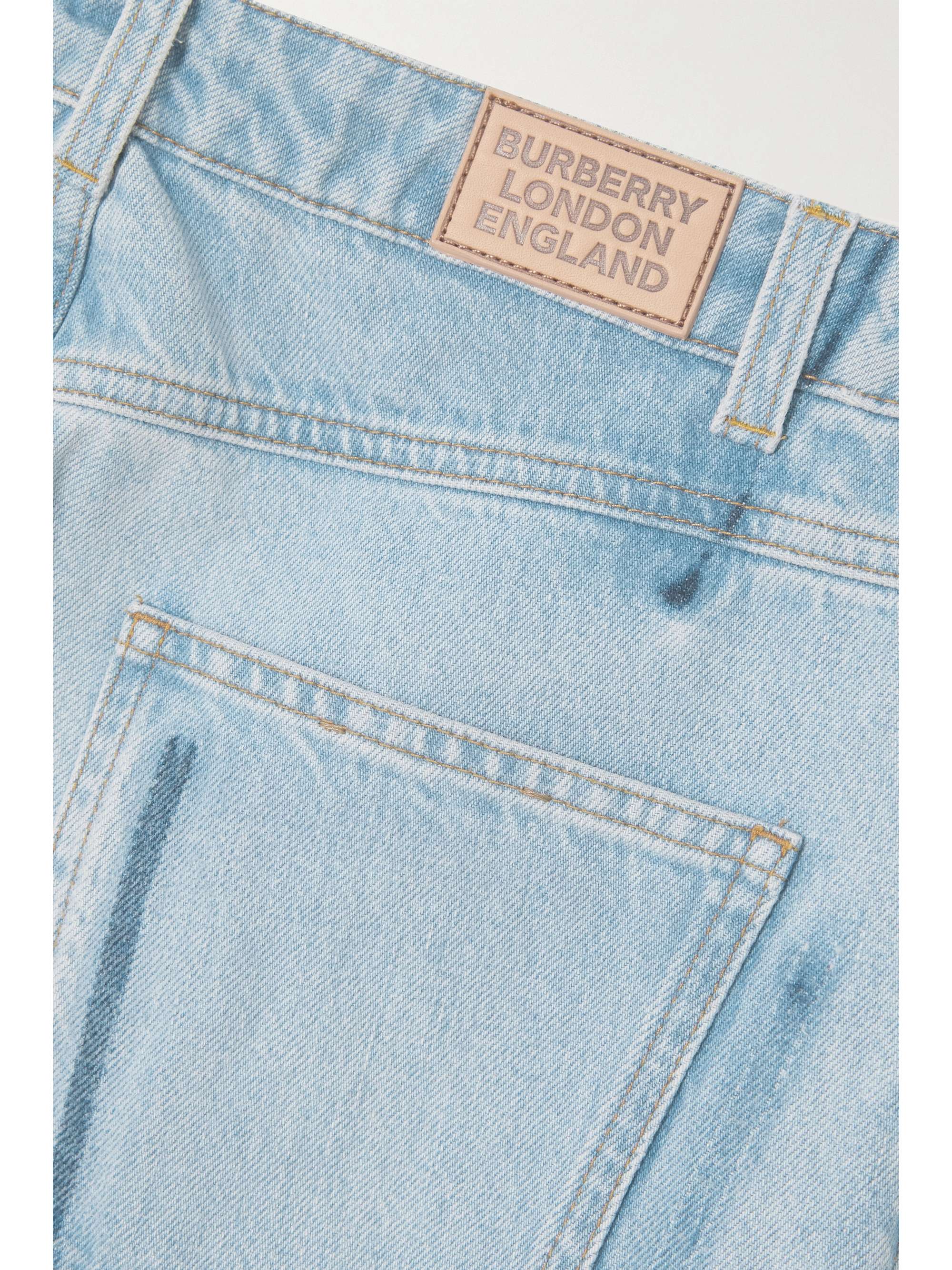 BURBERRY Mid-rise straight-leg jeans