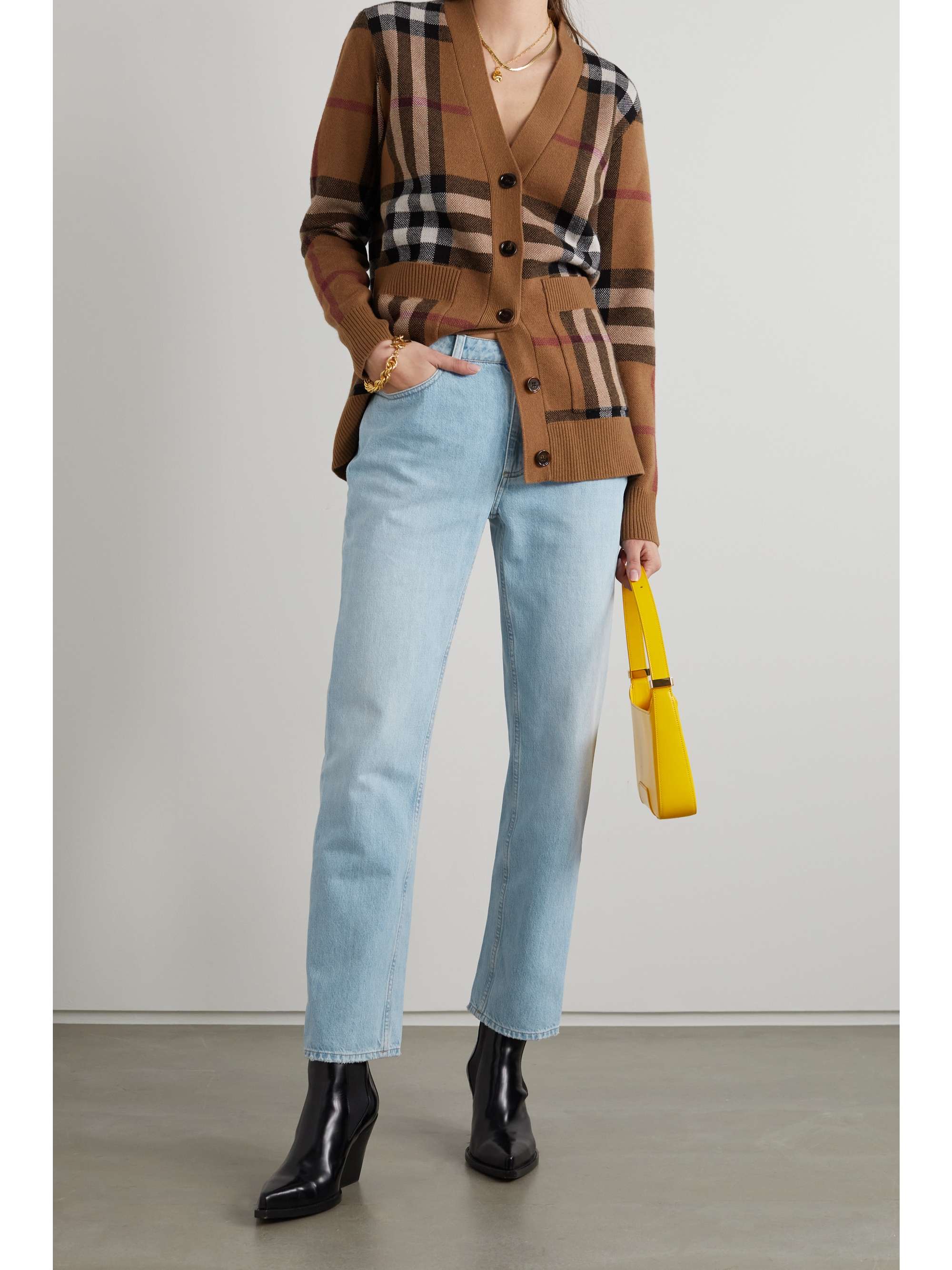 BURBERRY Mid-rise straight-leg jeans