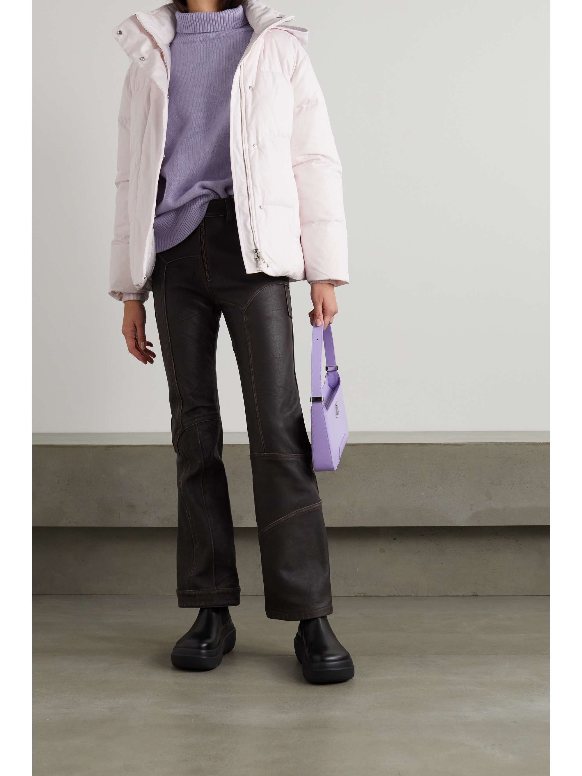 BURBERRY Hooded quilted cotton-twill down coat