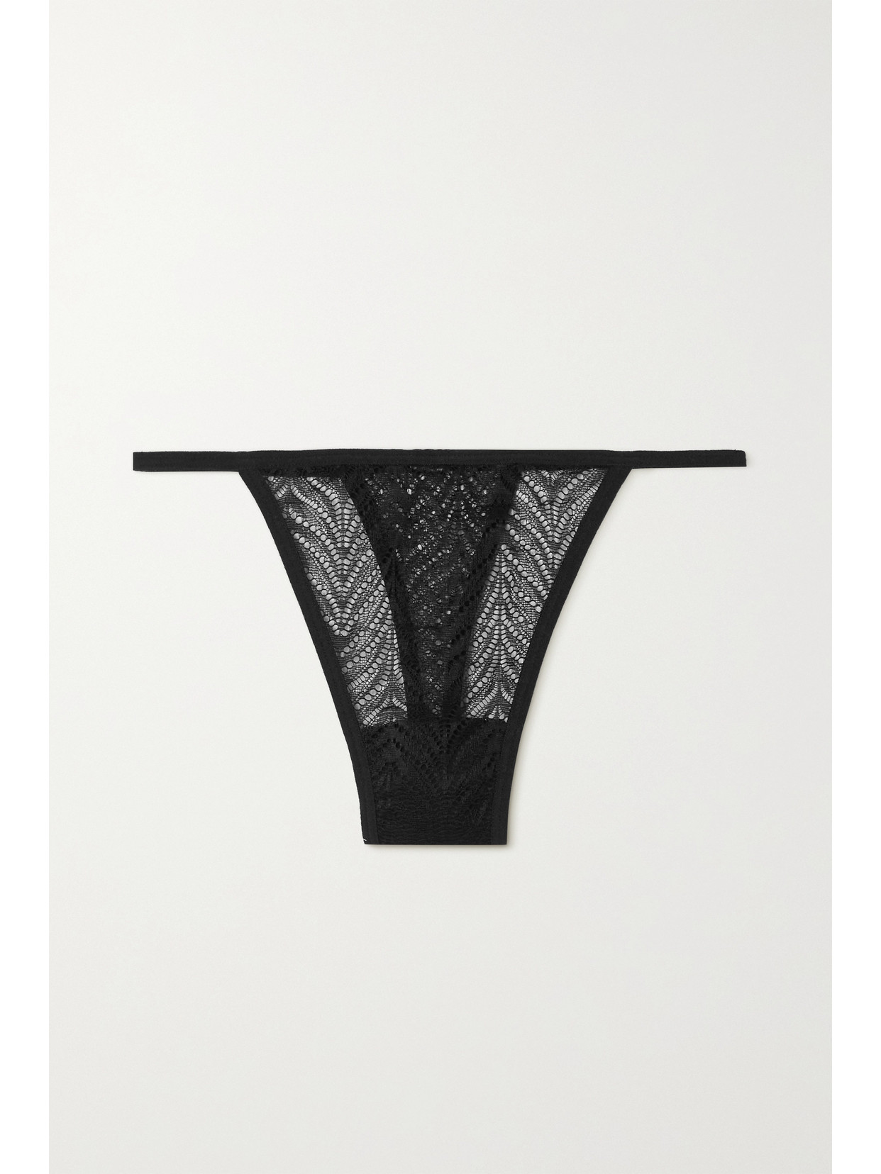 Else Bella Lace String Thong In Black