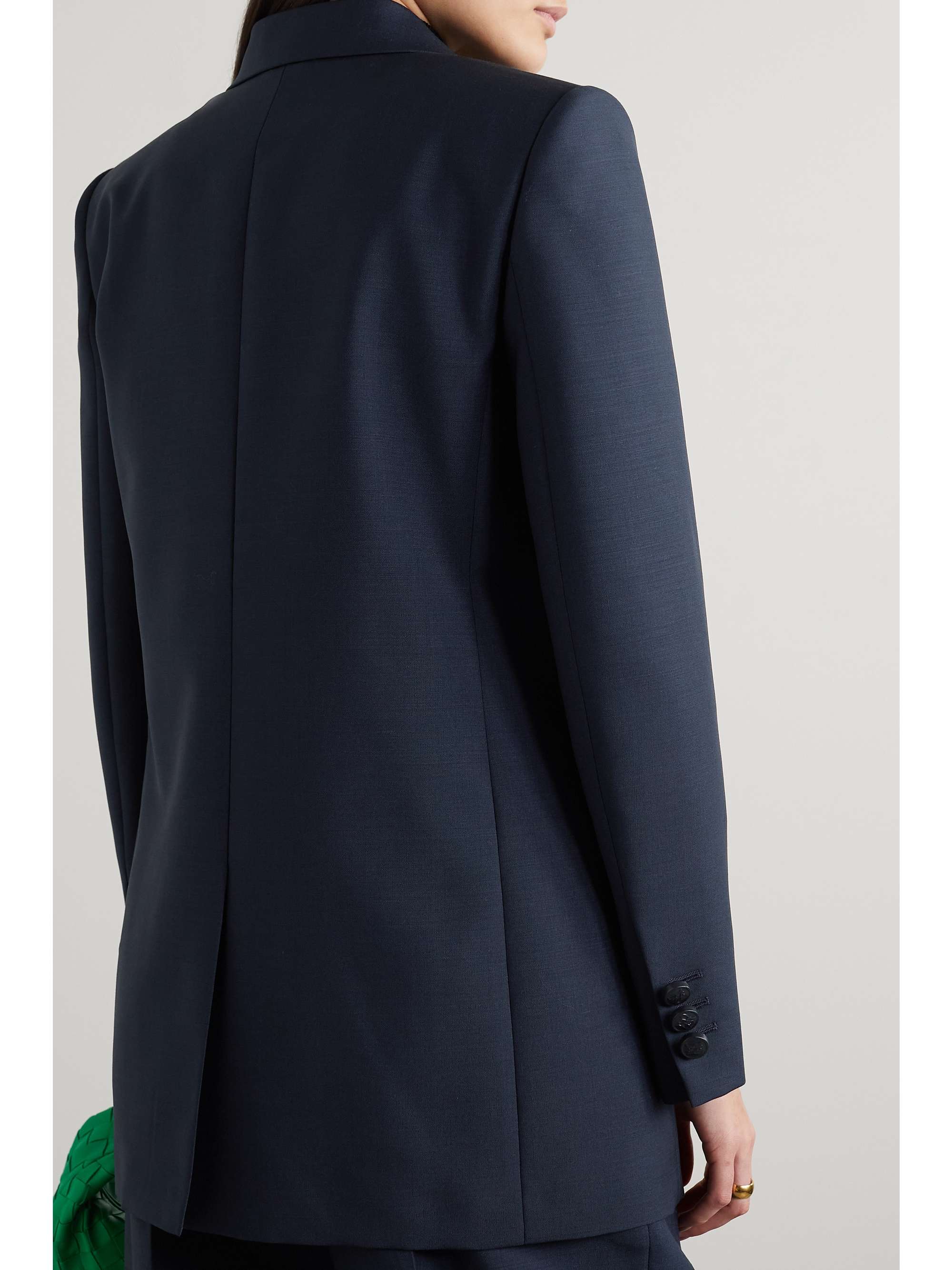 FENDI Velvet-trimmed mohair and wool blazer
