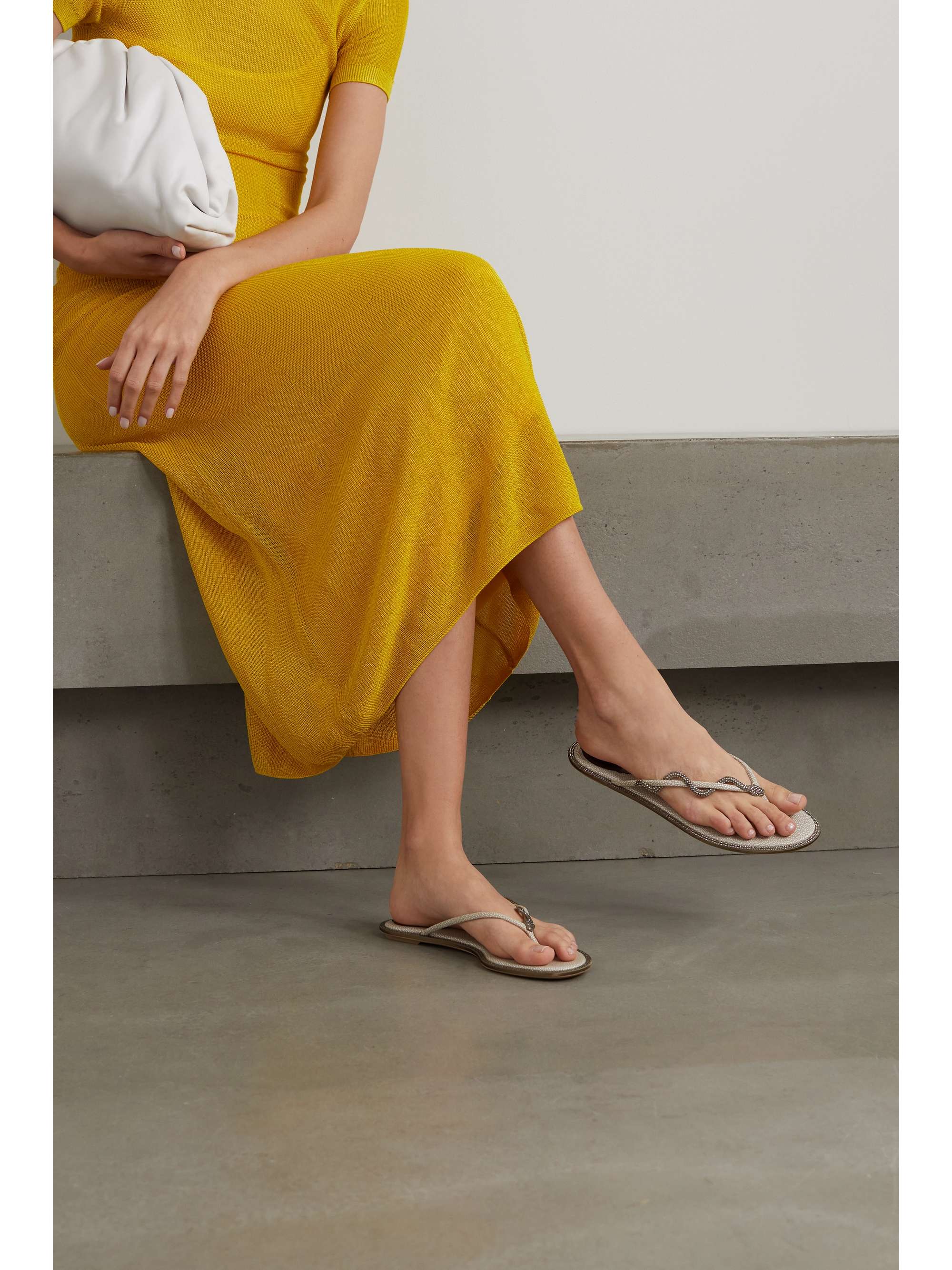 rene caovilla flip flops