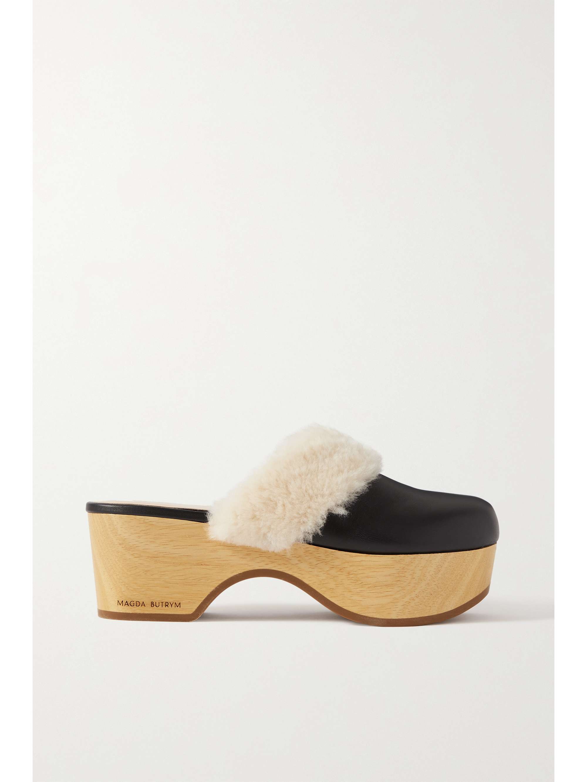 clogs with shearling