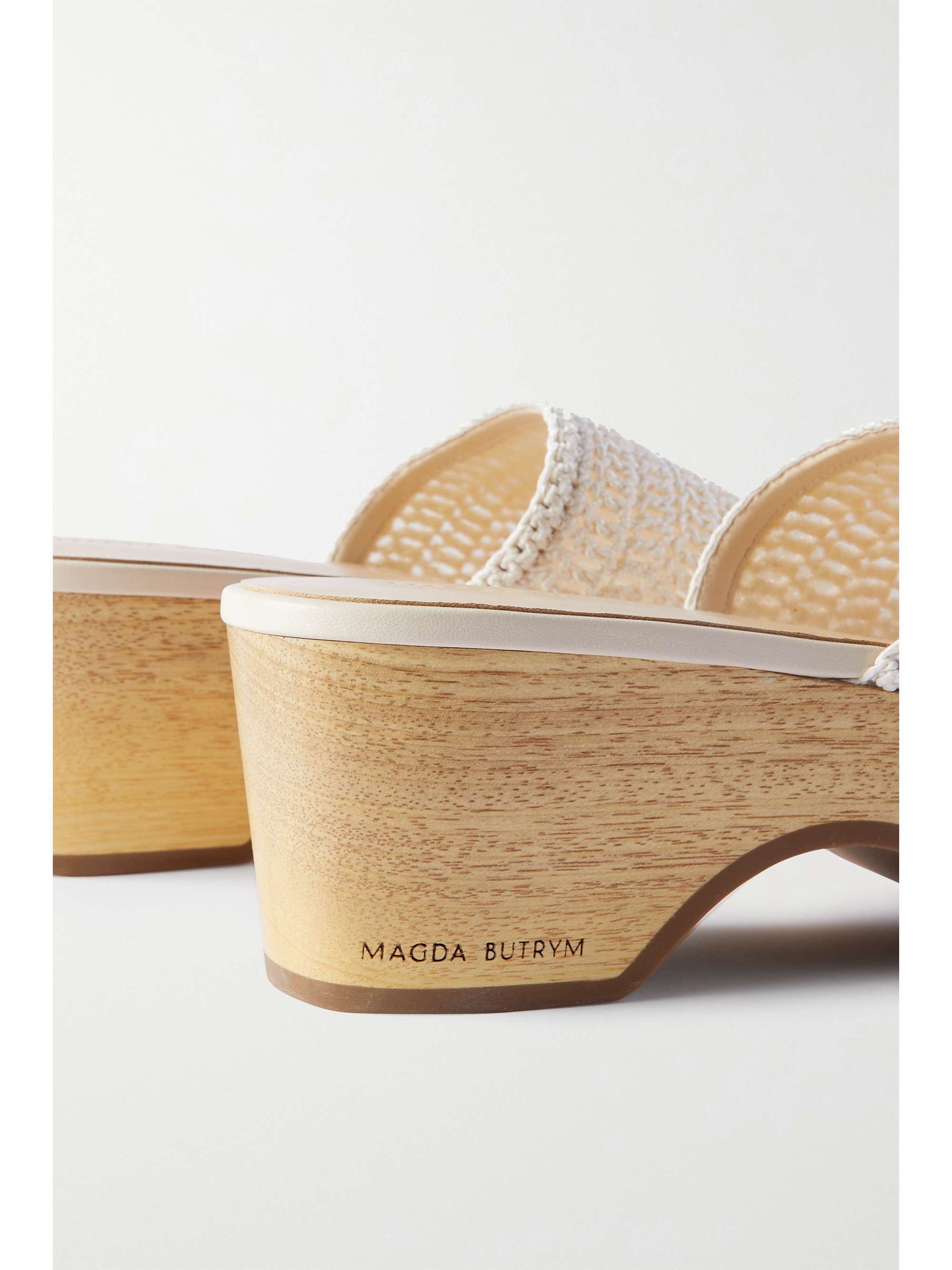 MAGDA BUTRYM Crocheted platform clogs