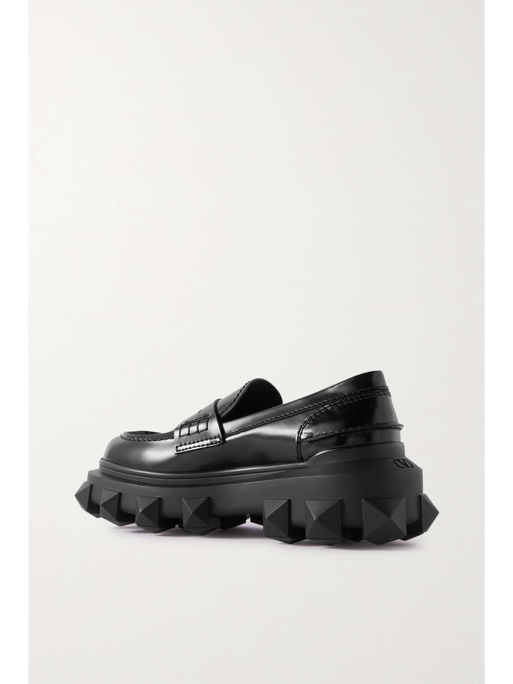 Valentino Garavani Trackstud 35 patent-leather loafers