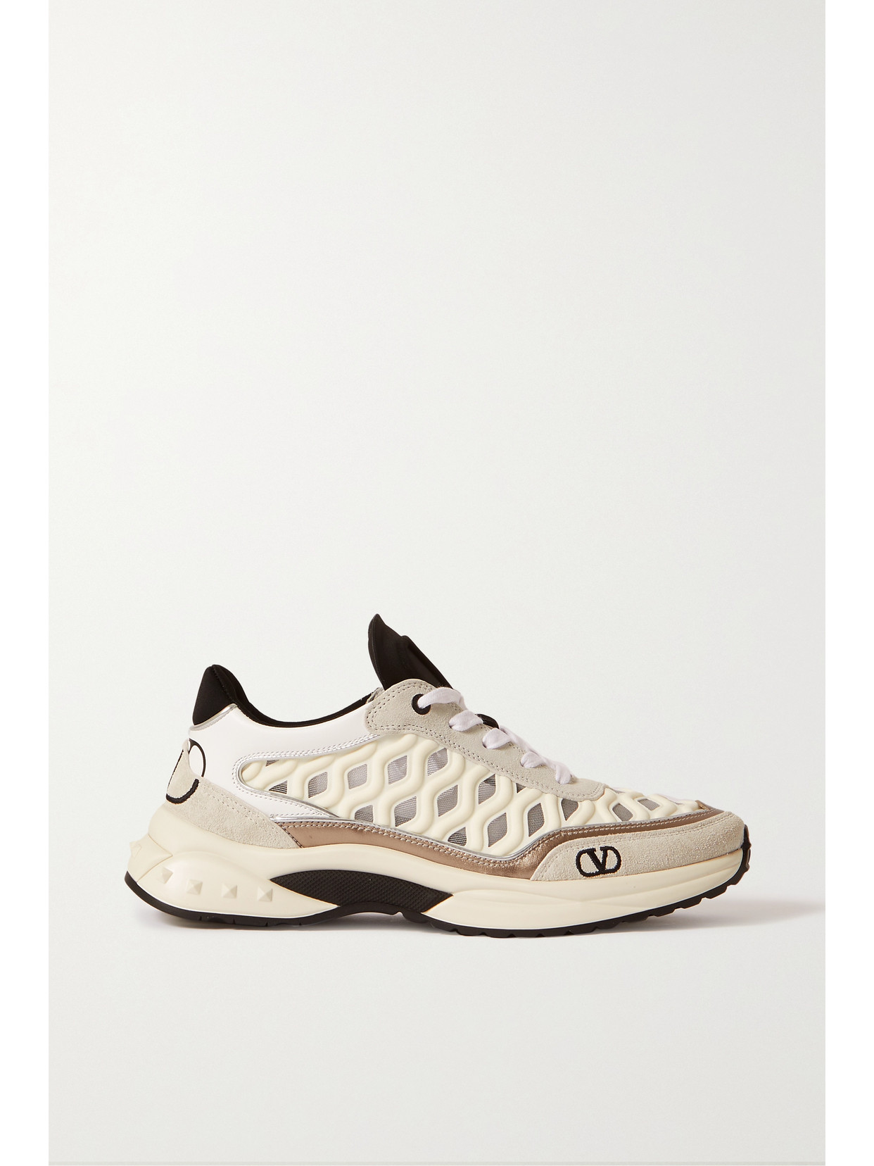 【VALENTINO】READY GO RUNNER SNEAKERS Valentino Garavani Ready Go Runner Logo-embroidered Neoprene