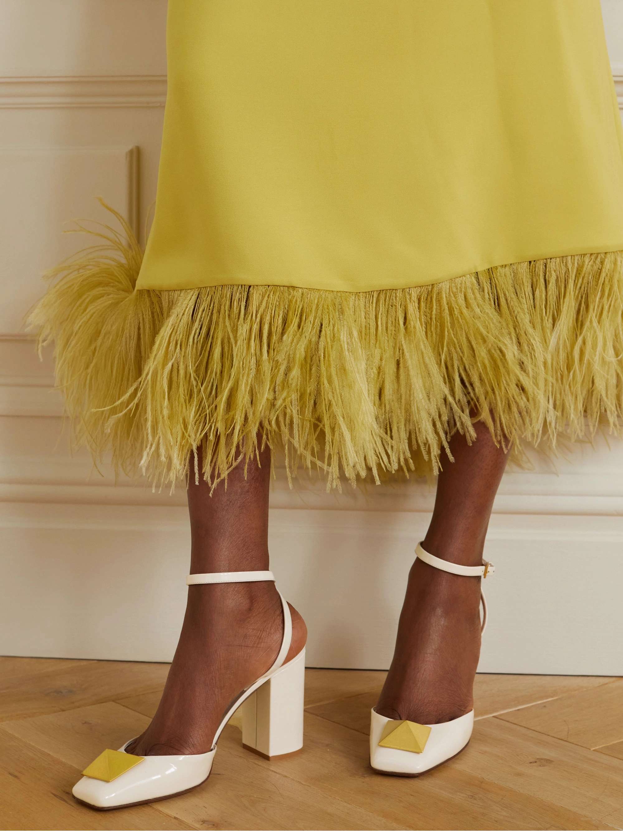 Maxi Stud 90 patent-leather pumps