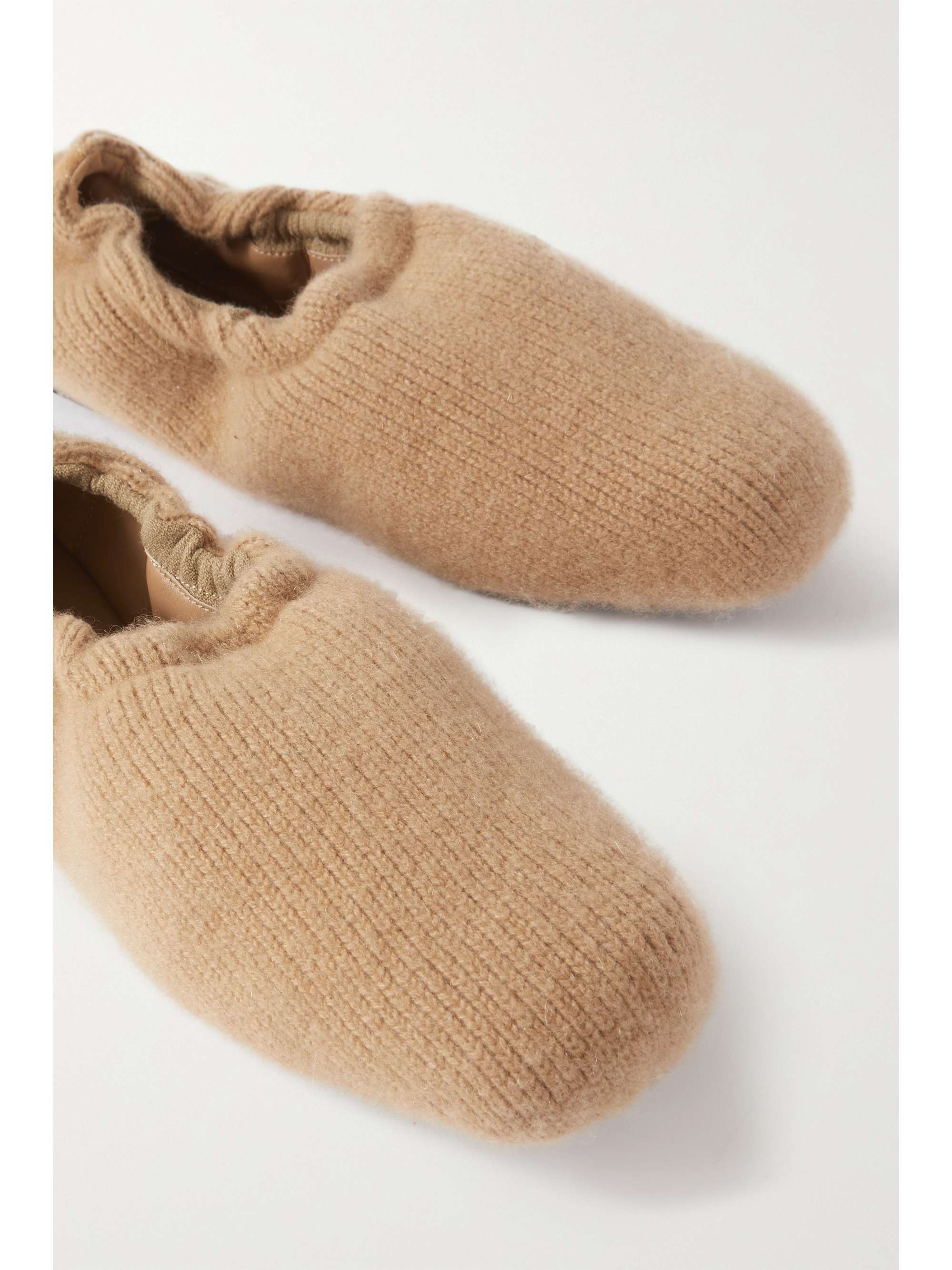 KHAITE Logan cashmere ballet flats