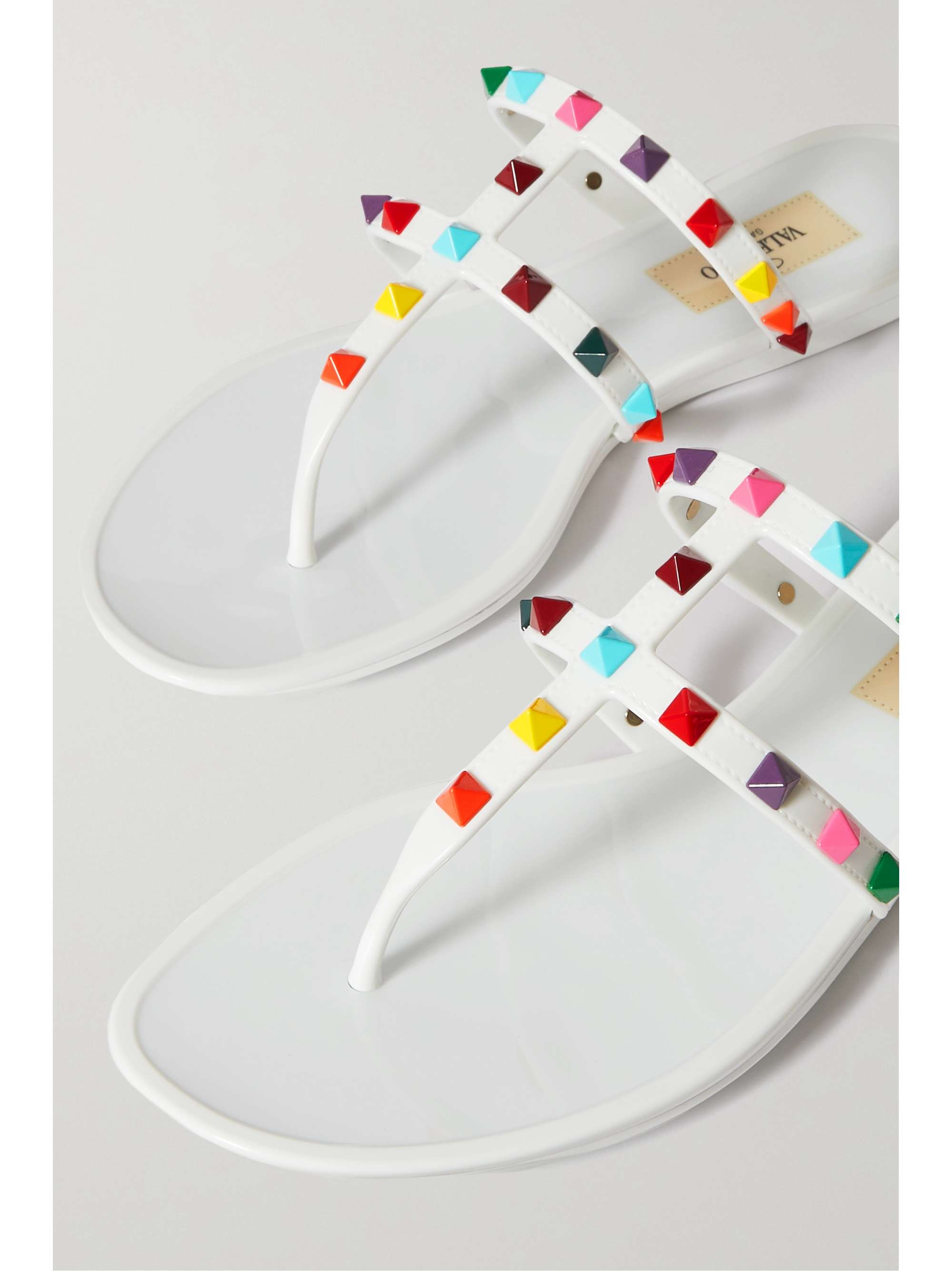 VALENTINO GARAVANI Summer Rockstud rubber sandals | NET-A-PORTER