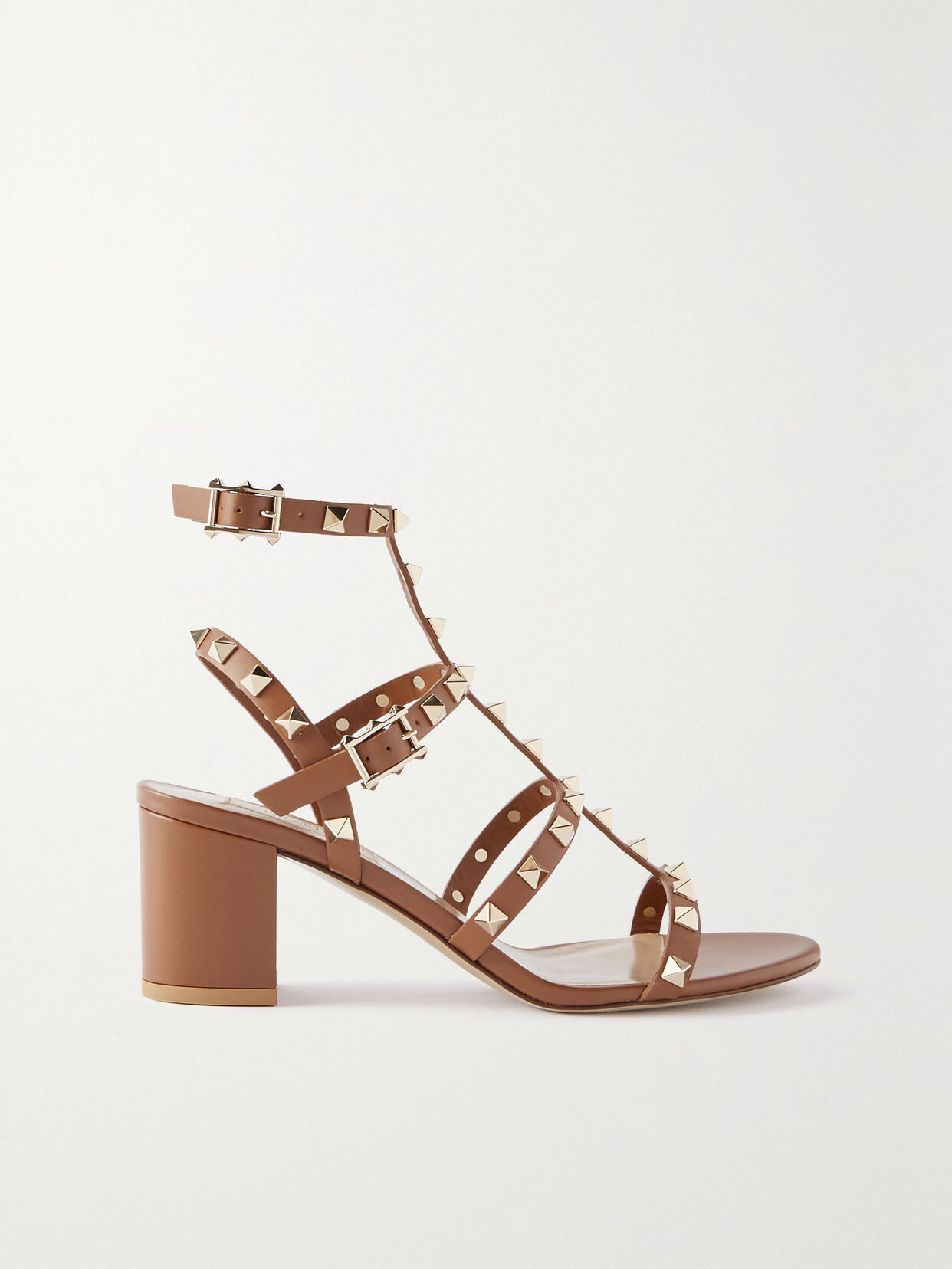 VALENTINO GARAVANI ROCKSTUD 60 LEATHER SANDALS