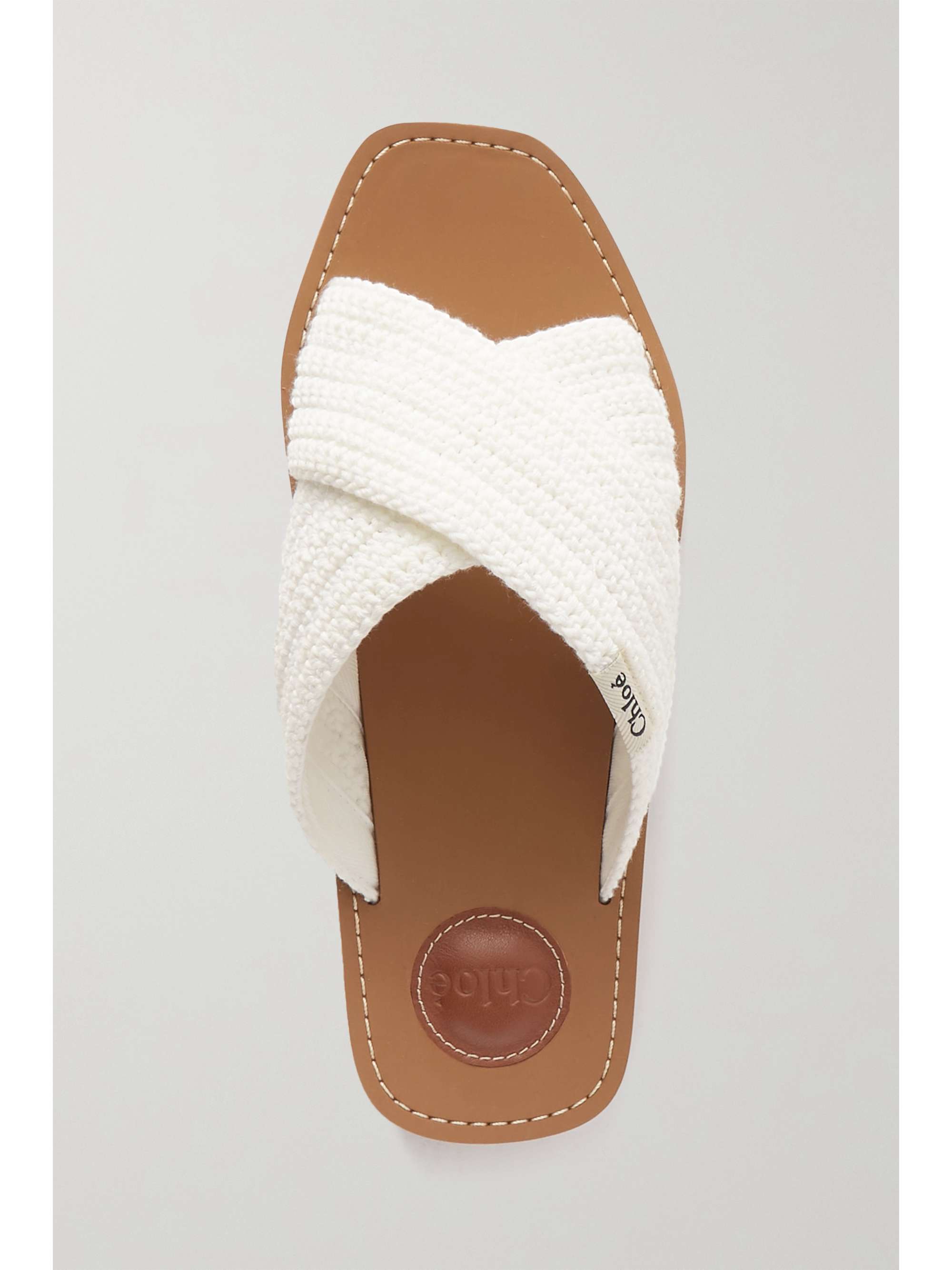 CHLOÉ Woody crocheted slides | NET-A-PORTER