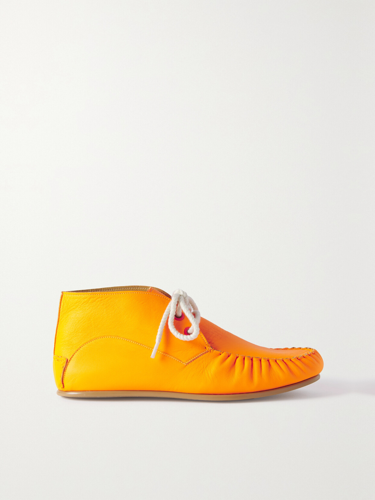 LOEWE NEON LEATHER ANKLE BOOTS