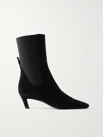 TOTEME The Mid Heel suede Chelsea boots