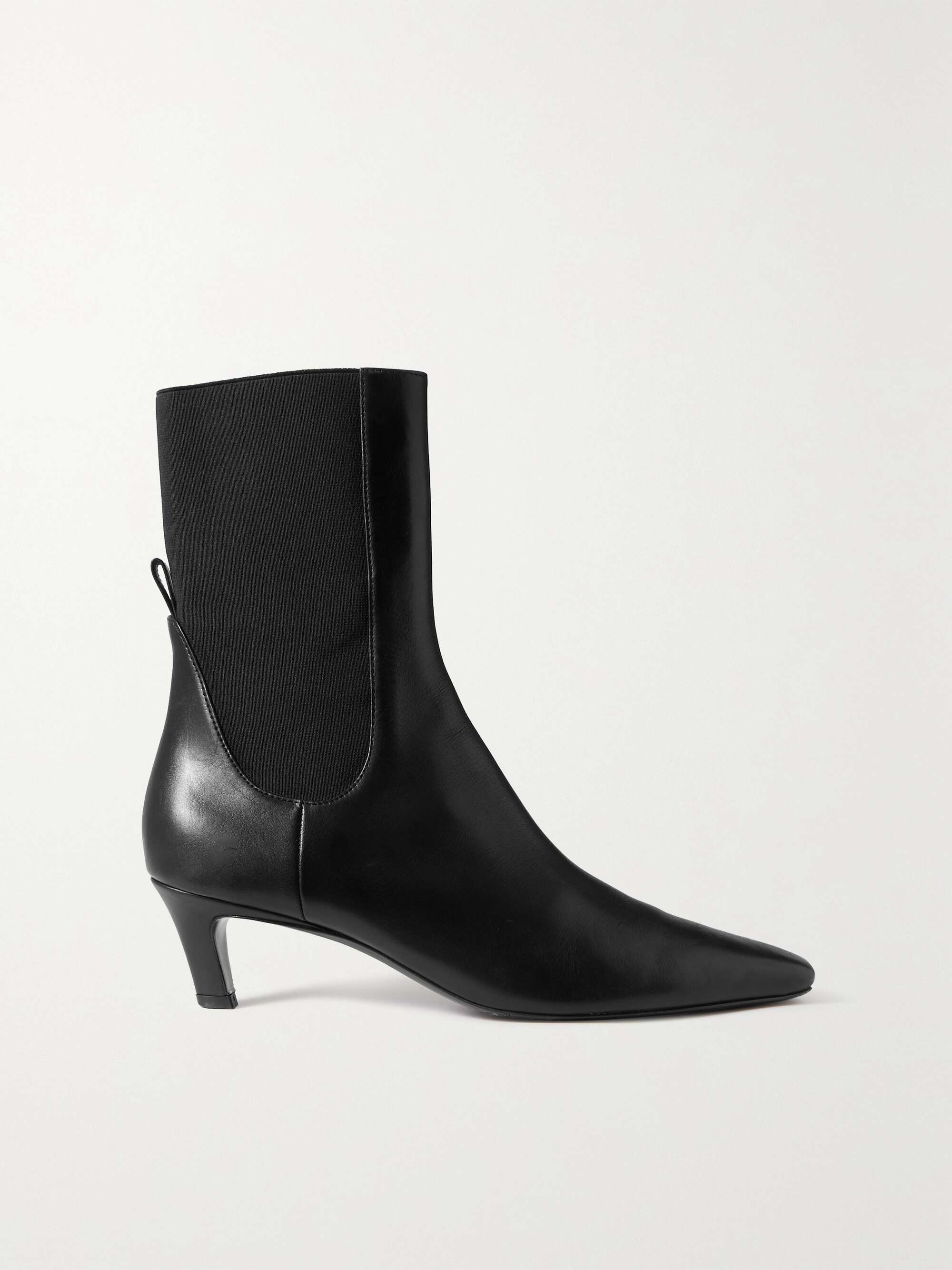 TOTEME + NET SUSTAIN The Mid Heel leather ankle boots | NET-A-PORTER