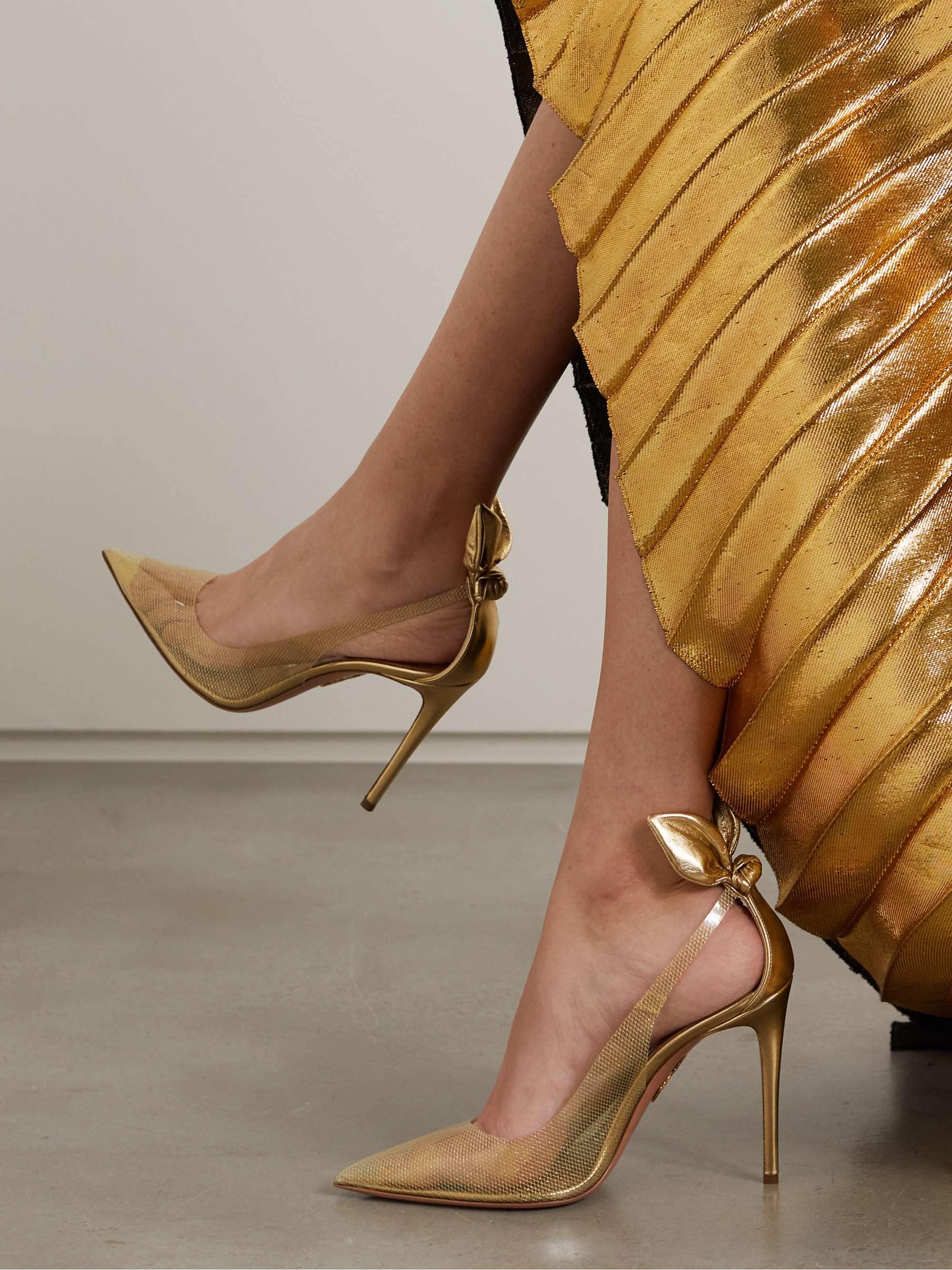 aquazzura bow tie sandals