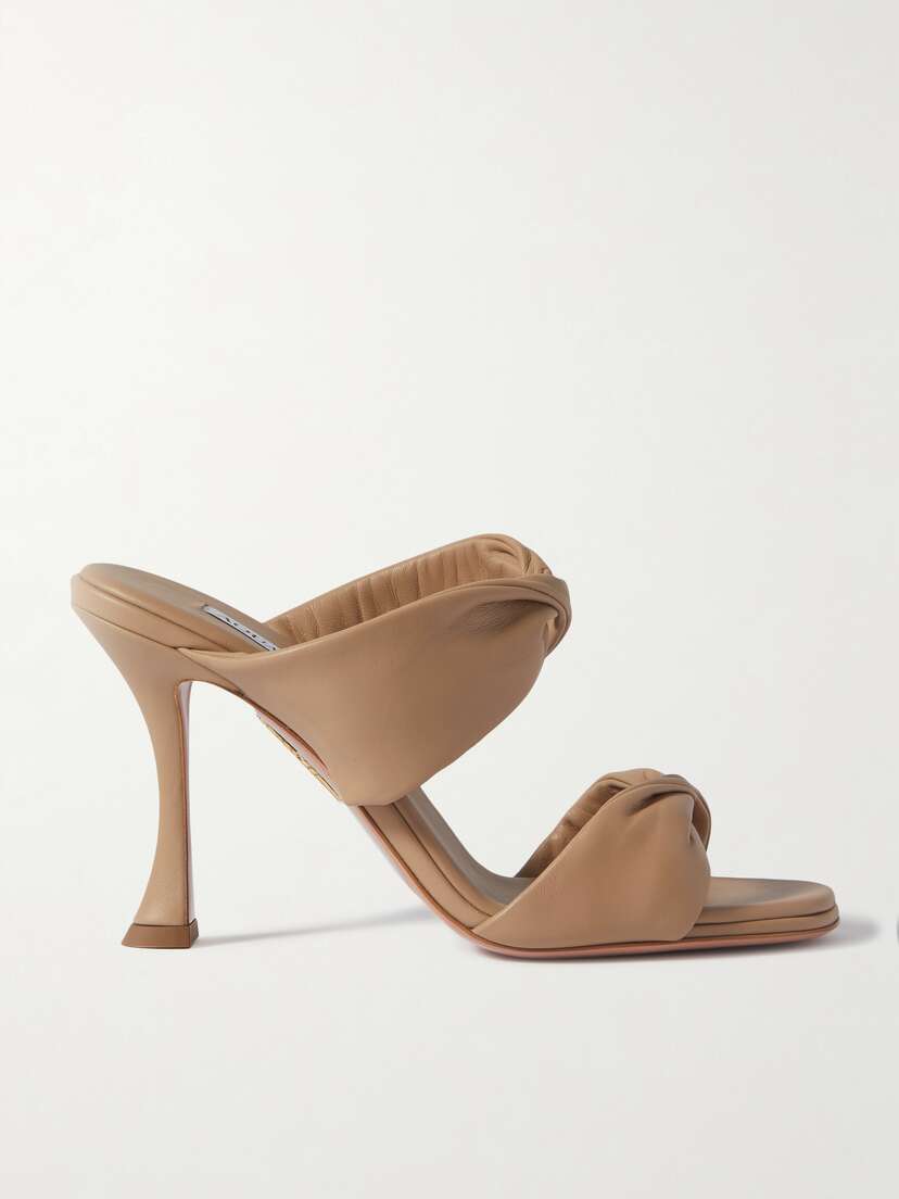 Aquazzura Twist 95 Leather Mules