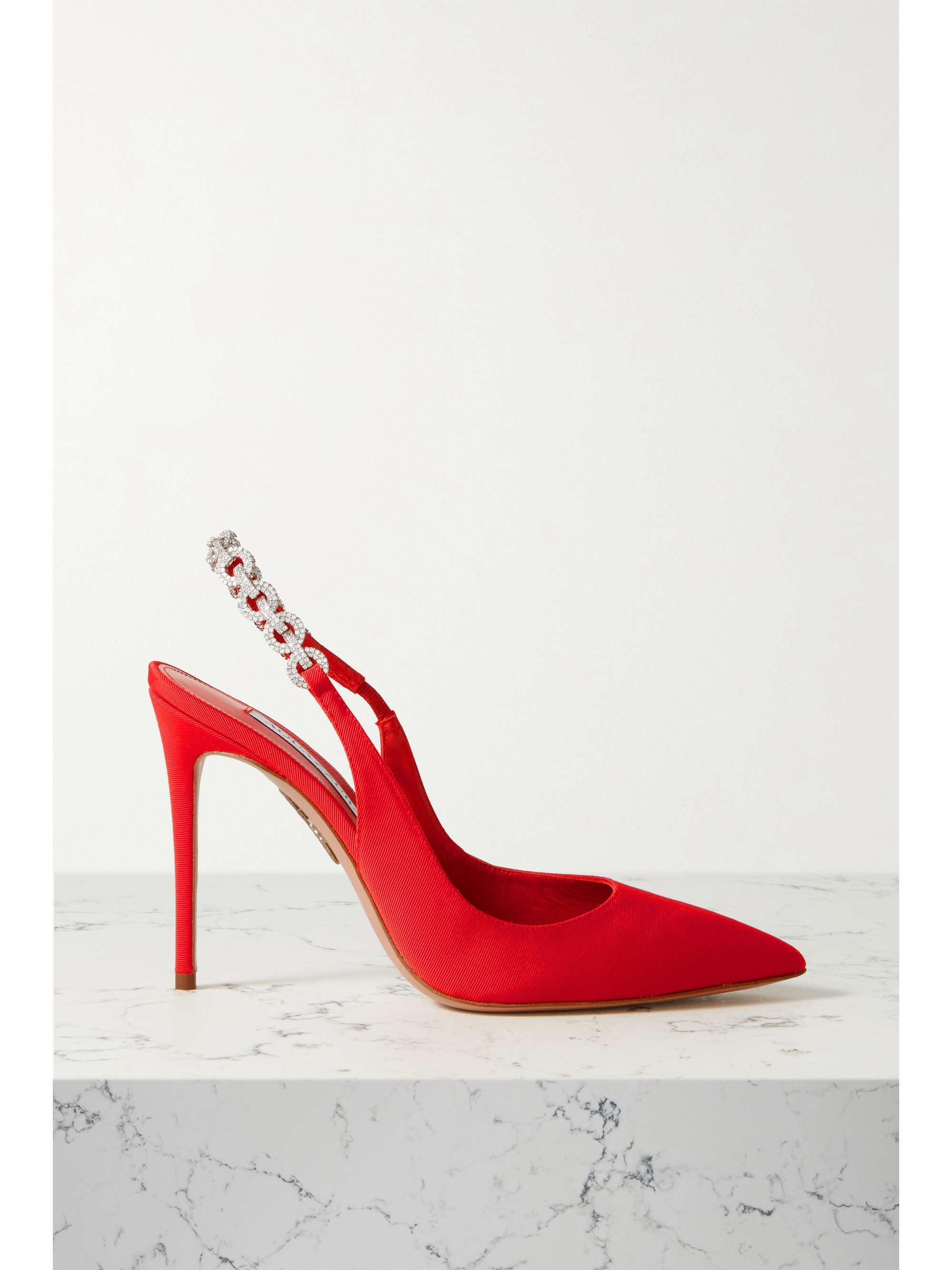 red slingback heels
