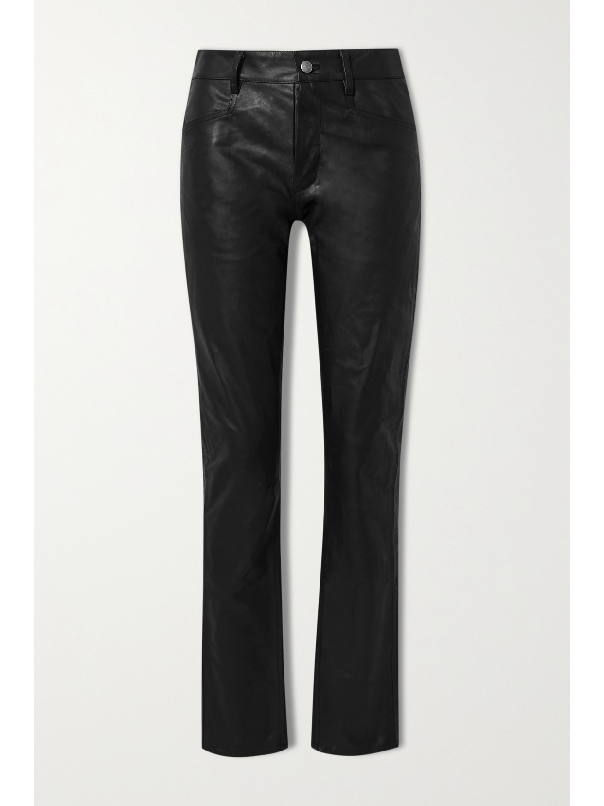 Rick Owens Tyrone Leather Skinny Pants