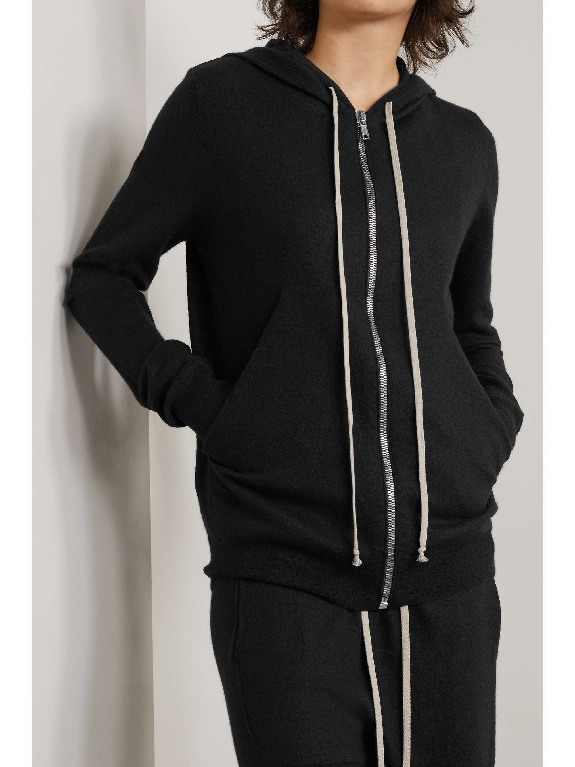 RICK OWENS Cashmere hoodie NETAPORTER