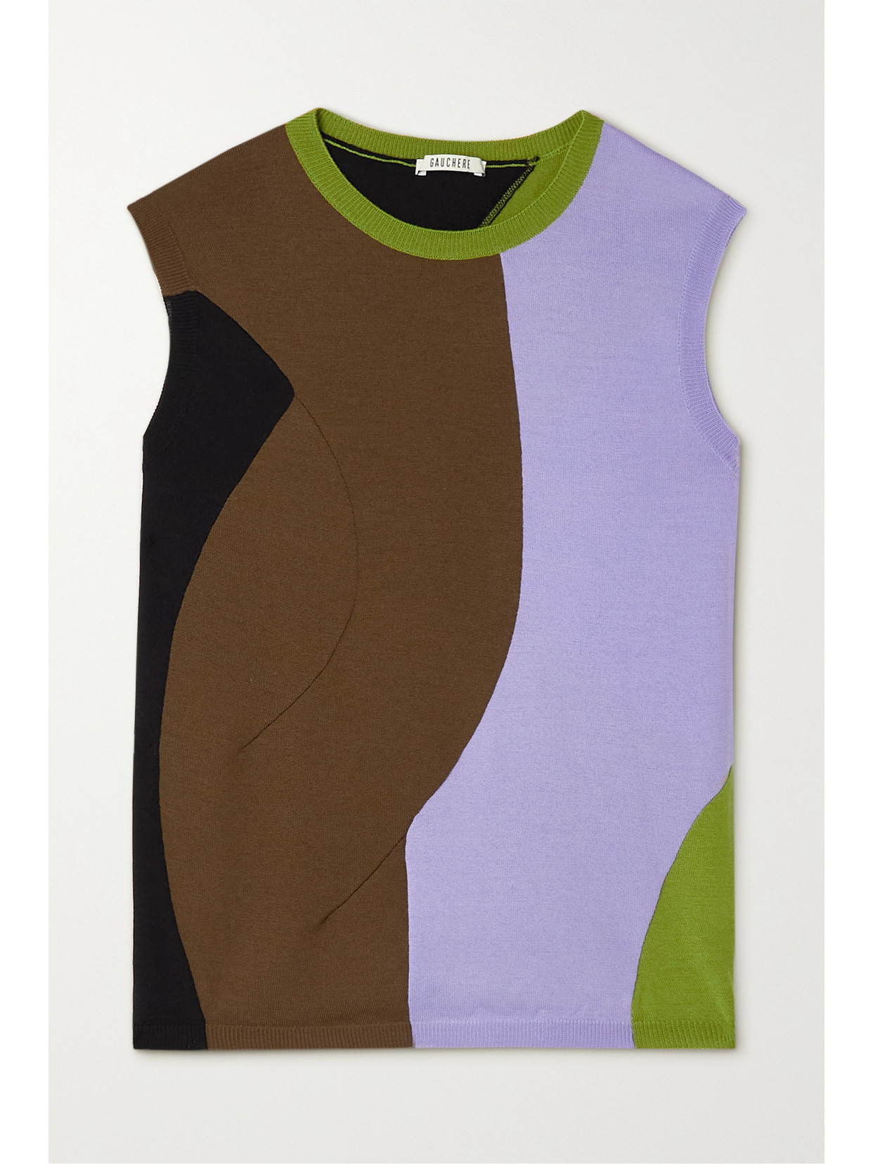 GAUCHERE Vitina Jacquard-knit Merino Wool Tank
