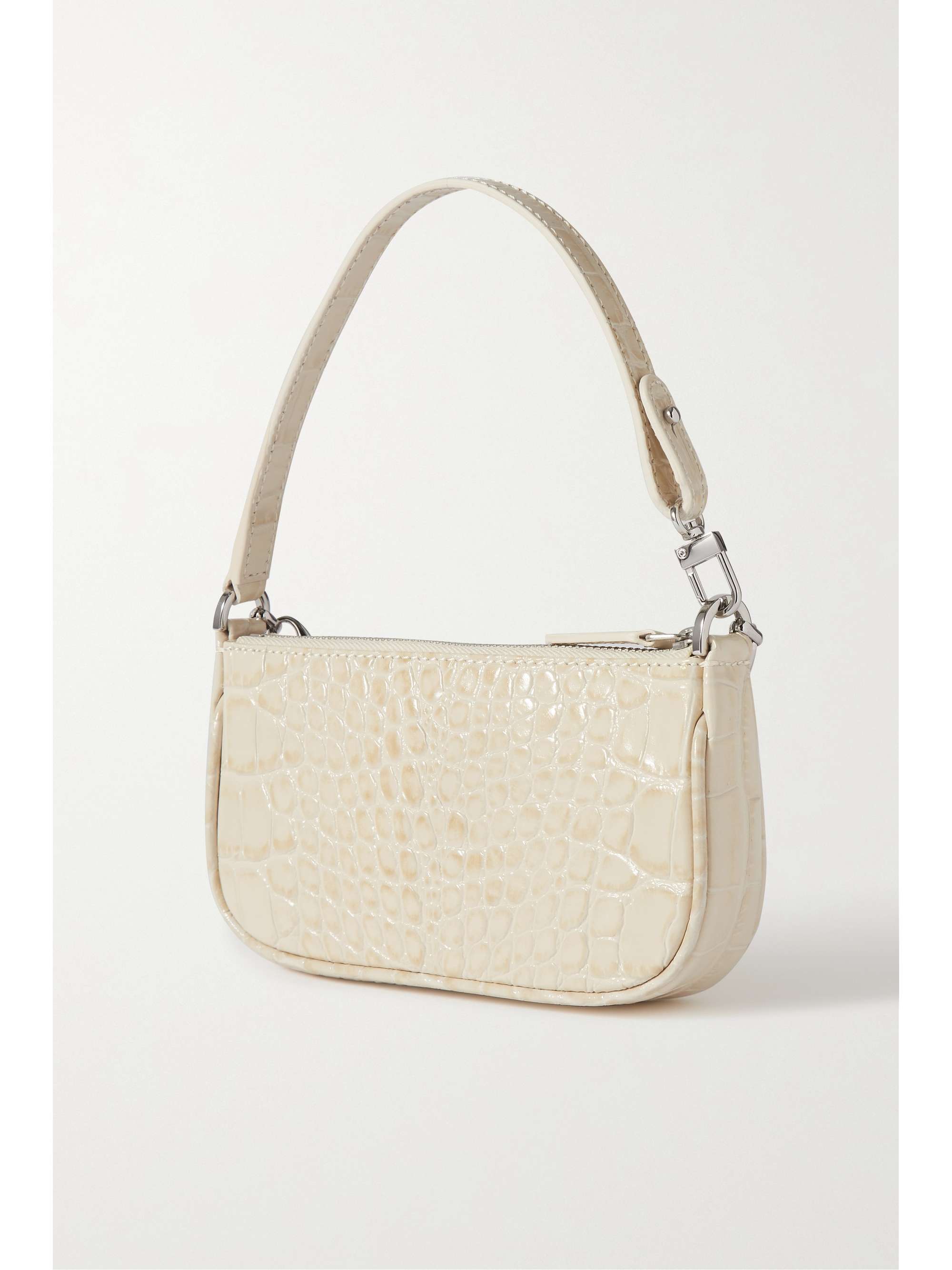 Rachel mini chain-embellished croc-effect leather shoulder bag