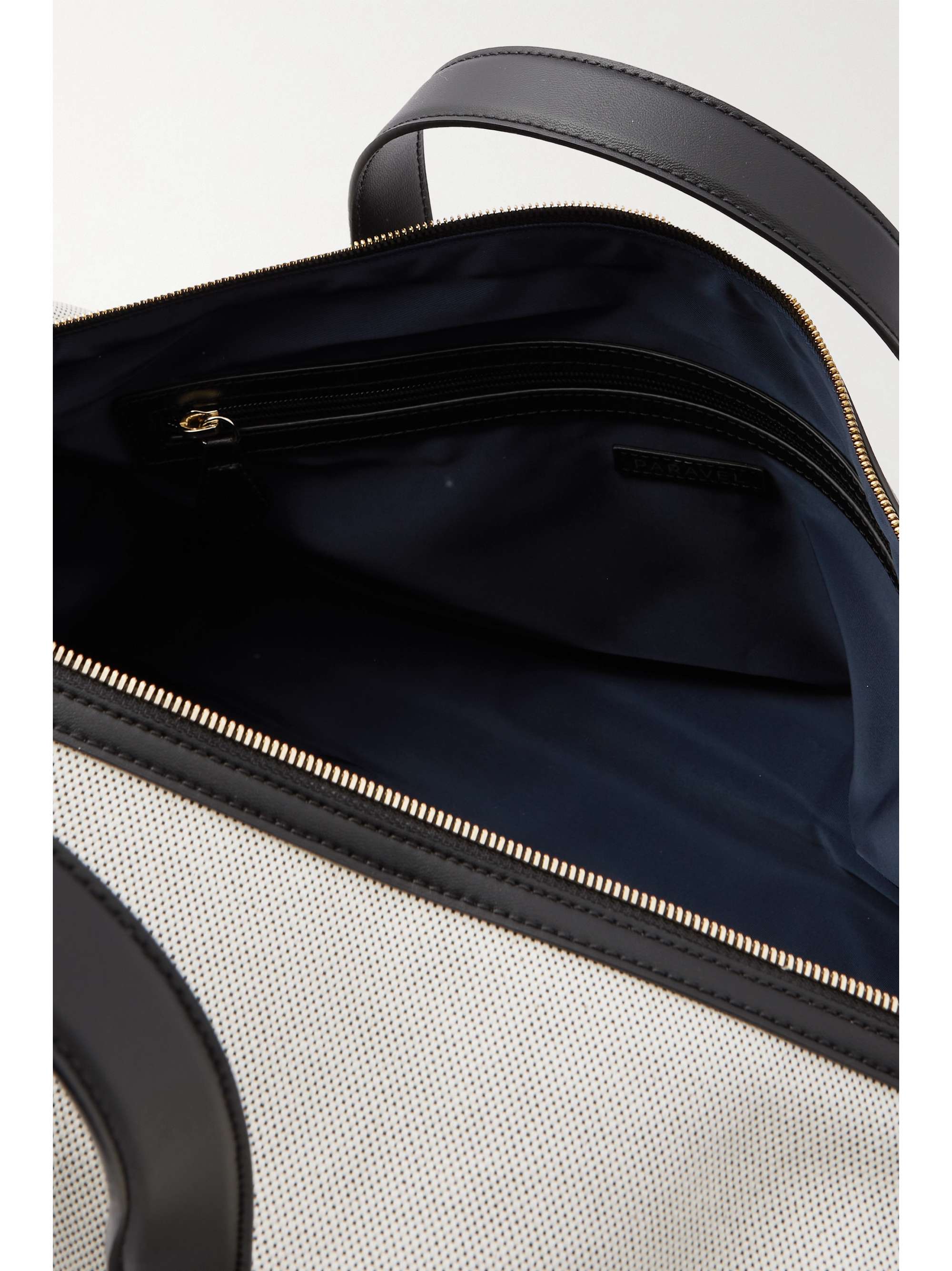 PARAVEL + NET SUSTAIN Main Line Duffel vegan leather-trimmed canvas weekend bag