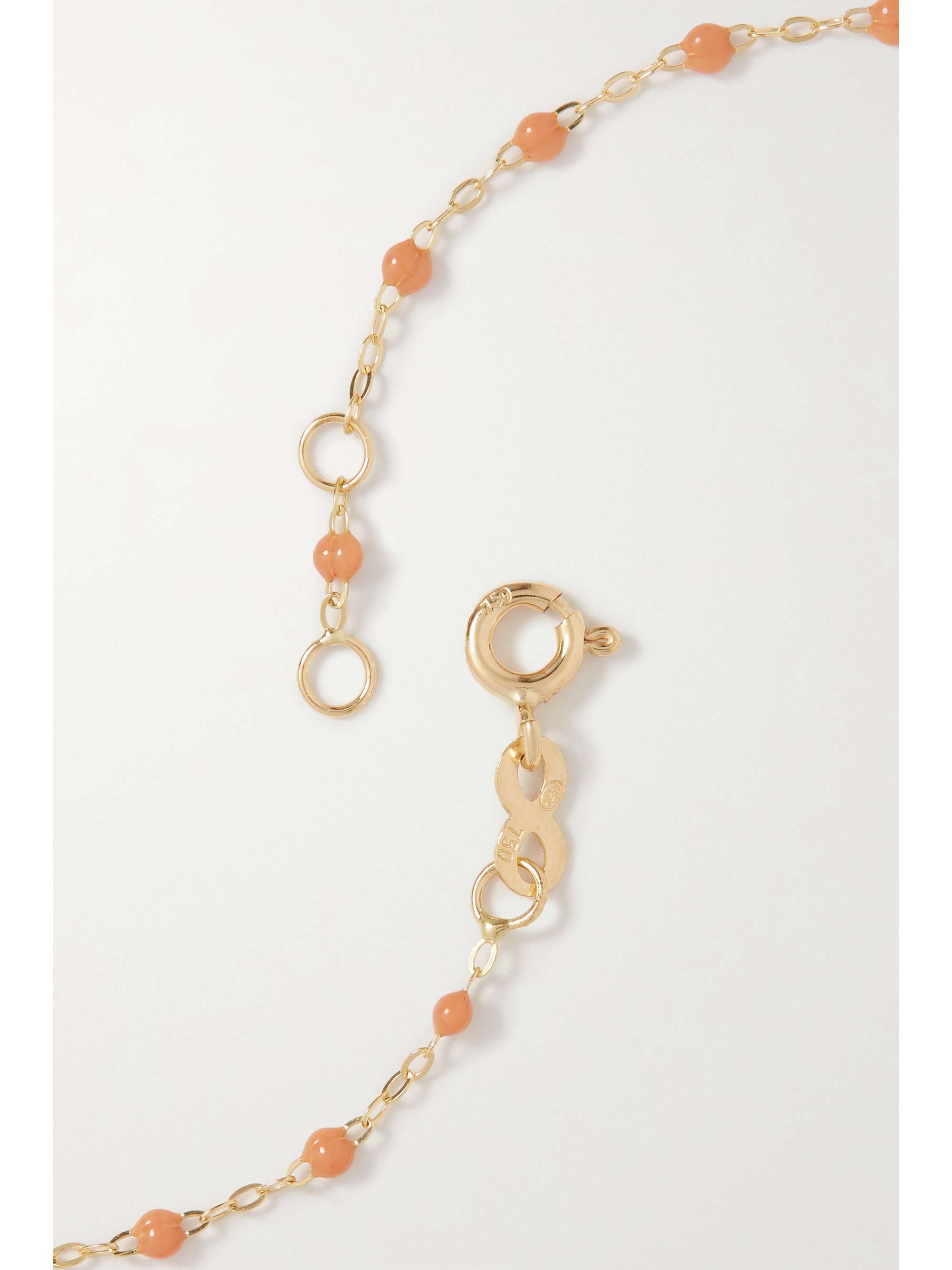 GIGI CLOZEAU Heart Supreme 18-karat gold, resin and diamond bracelet