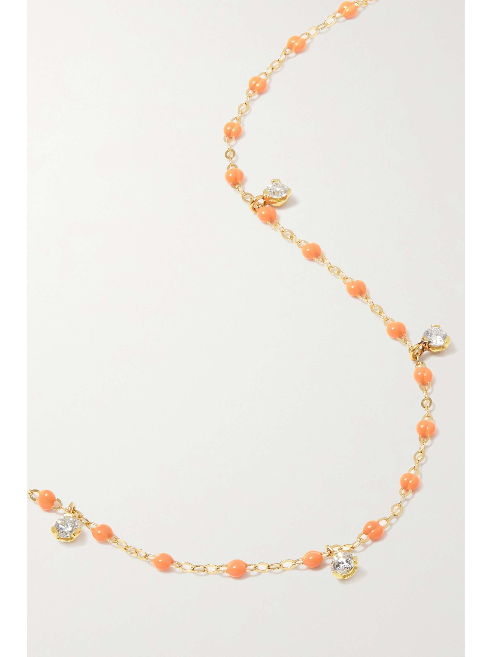 GIGI CLOZEAU Gigi Supreme 18-karat gold, resin and diamond necklace