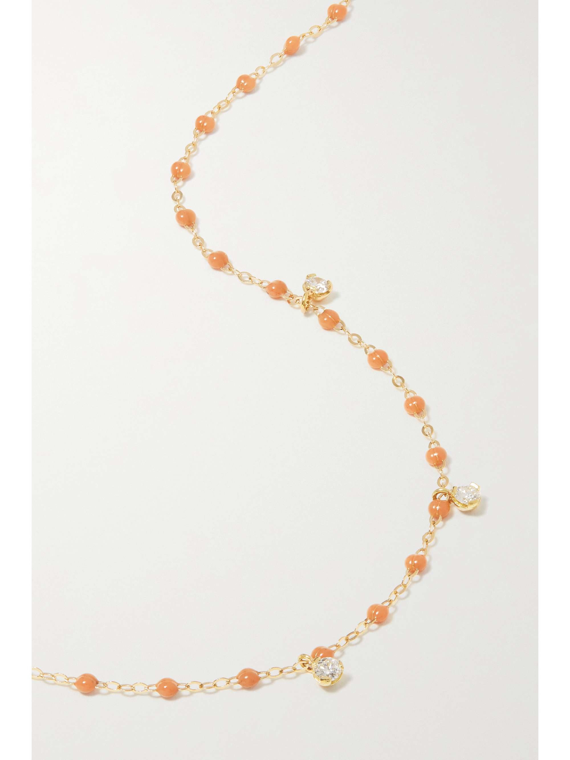 GIGI CLOZEAU Gigi Supreme 18-karat gold, resin and diamond necklace