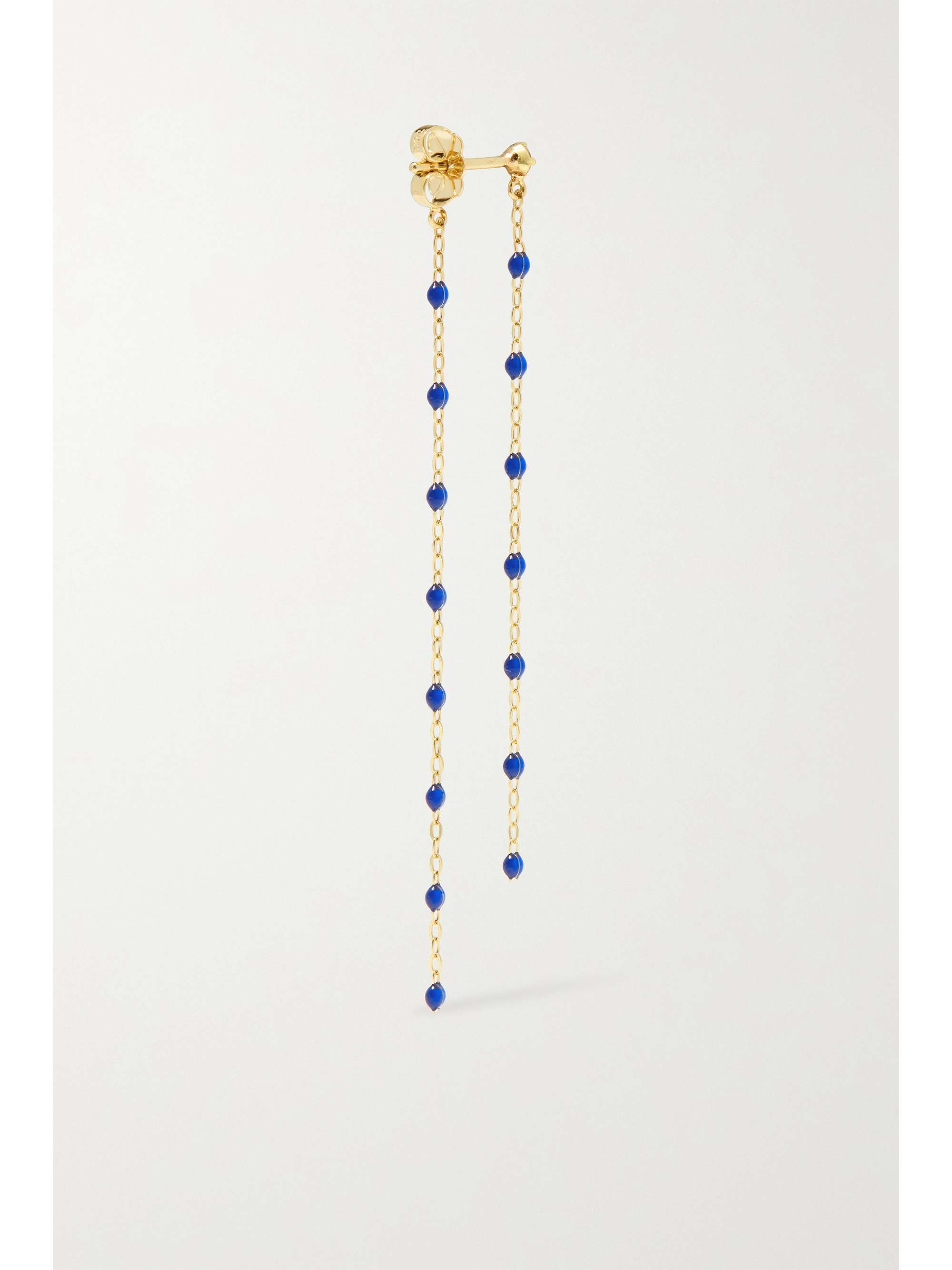 GIGI CLOZEAU Classic Gigi 18-karat gold, resin and diamond earrings