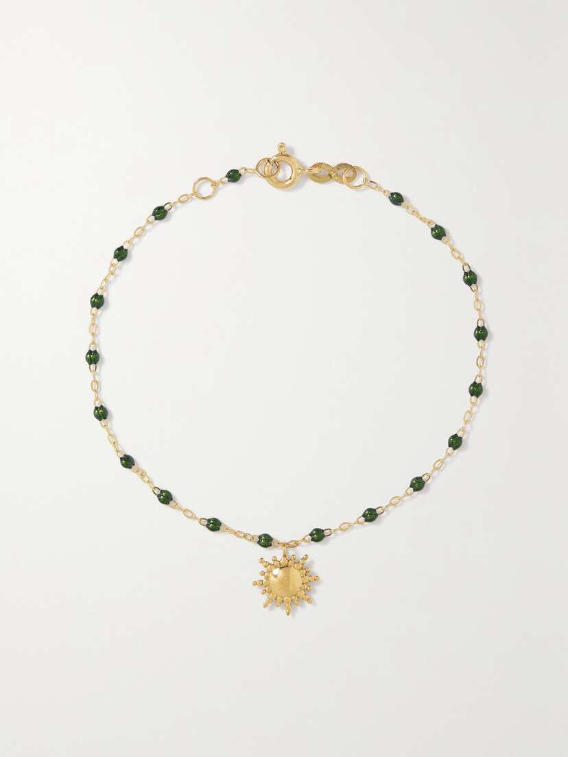 Gigi Clozeau Sun Classic Gigi 18-karat Gold And Resin Bracelet