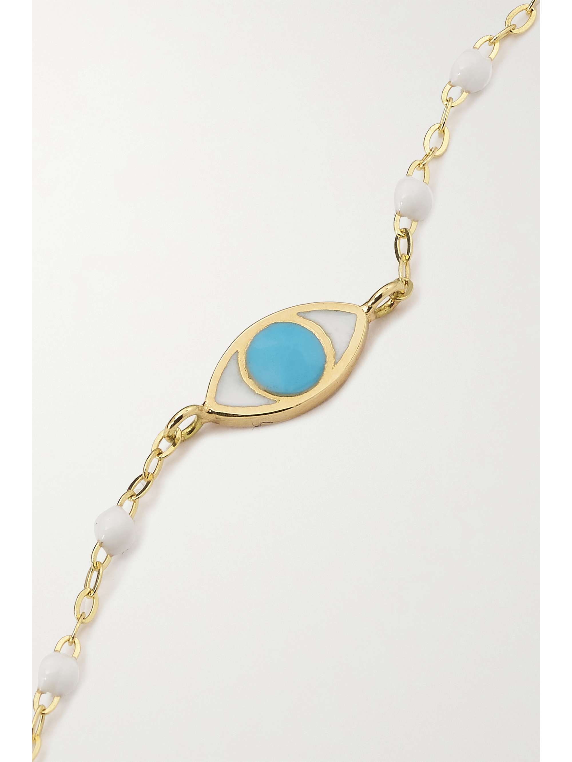 GIGI CLOZEAU Eye Classic Gigi Armband aus 18 Karat Gold mit Harz