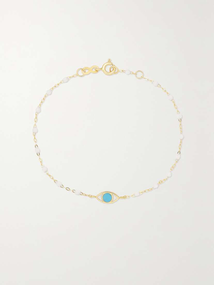 Gigi Clozeau Eye Classic Gigi 18-karat Gold And Resin Bracelet